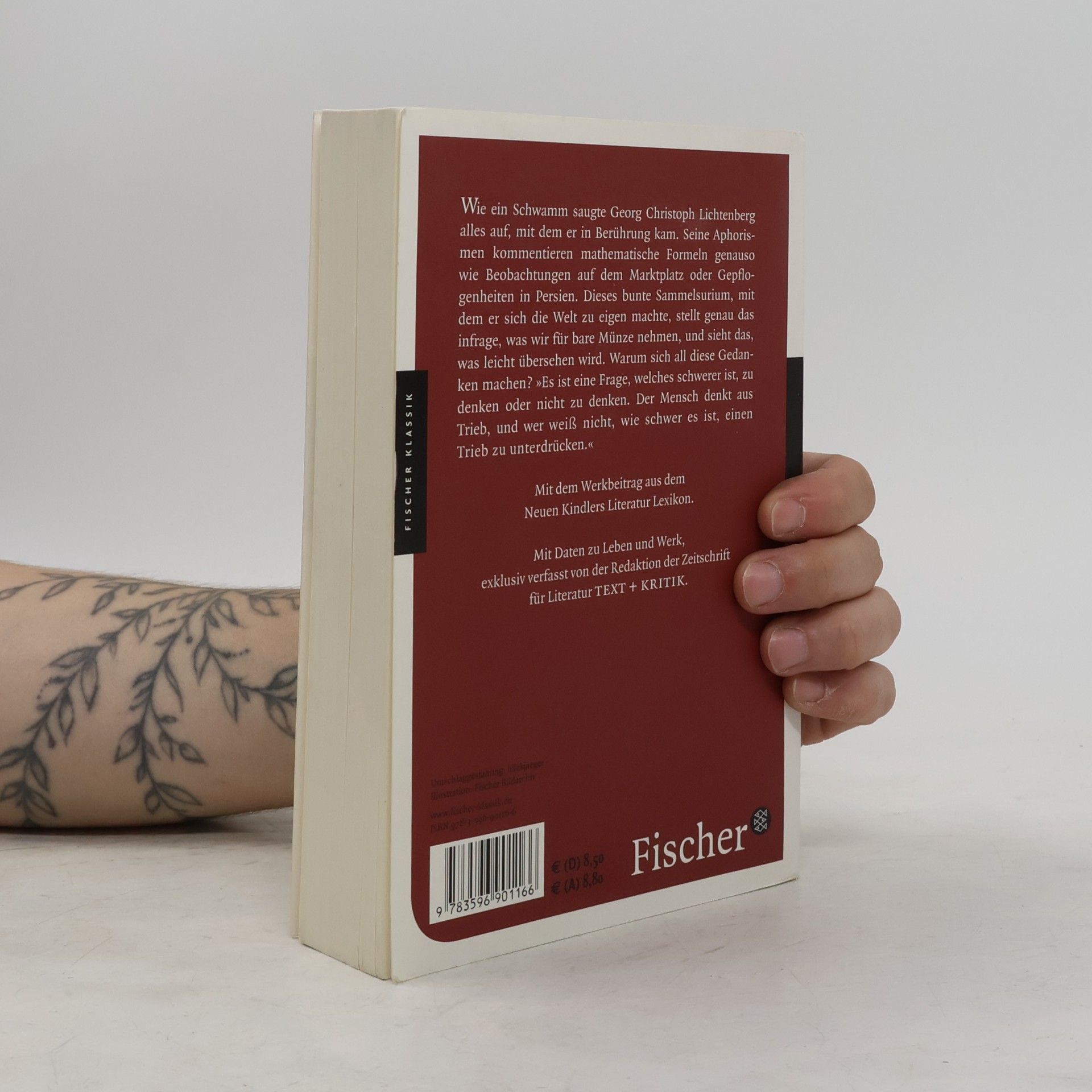 Georg Christoph Lichtenberg Fischer Klassik: Aus den Sudelbüchern