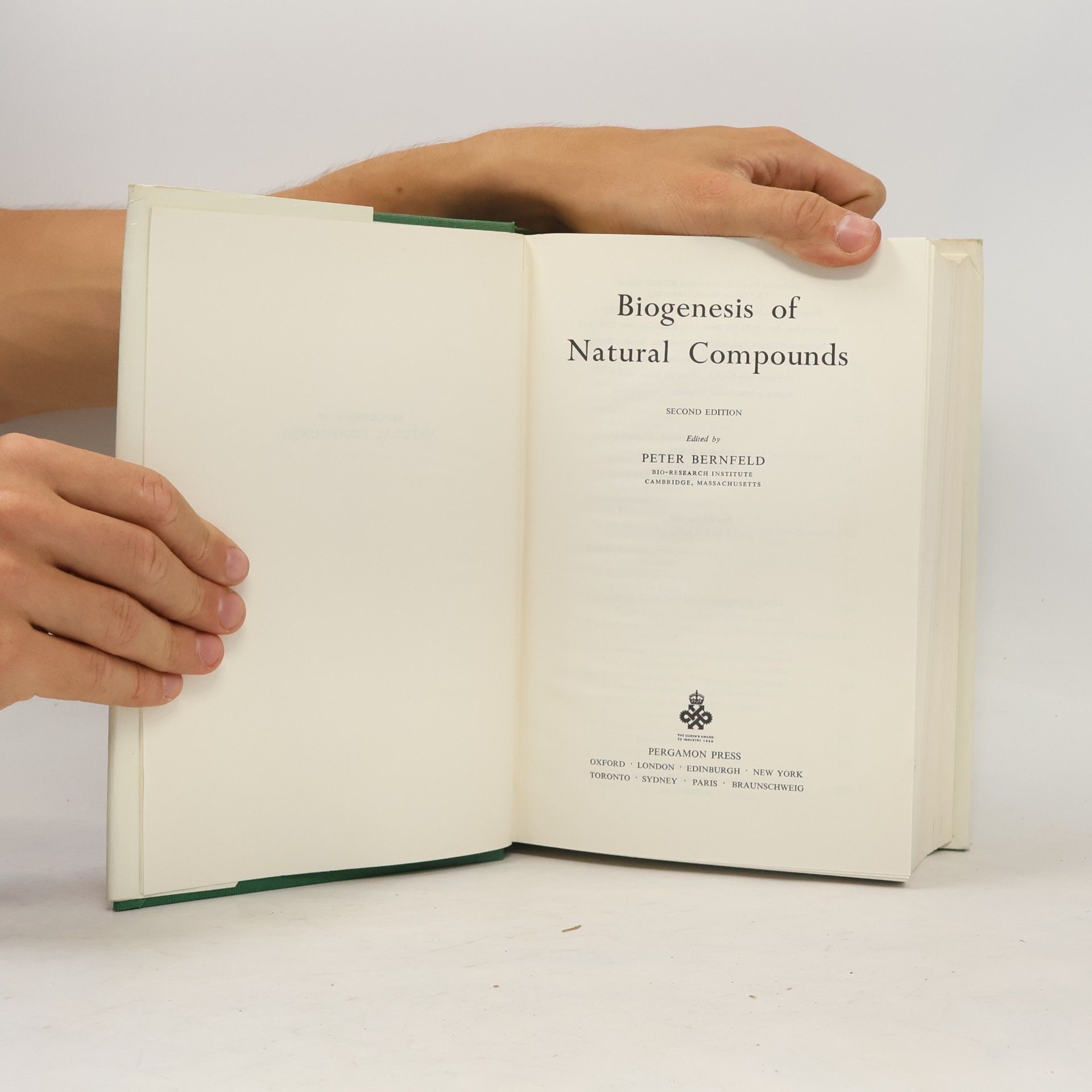 Various authors Biogenesis of Natural Compounds