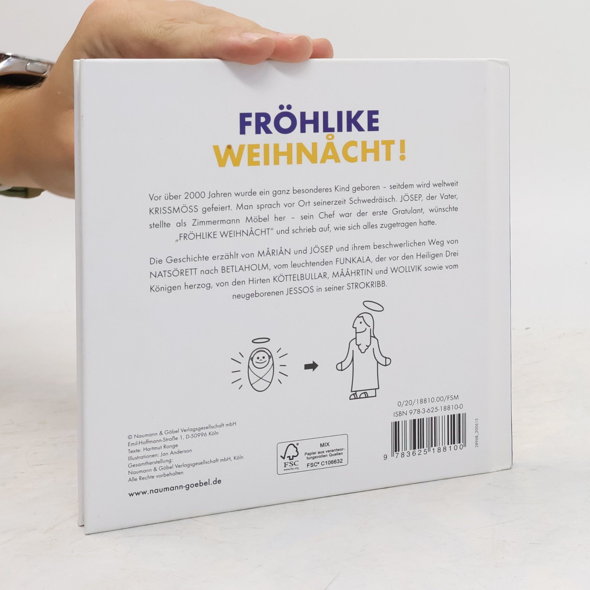 Hartmut Ronge Fröhlike Weihnacht: Die Weihnachtsgeschichte Schritt für Schritt auf schwedräisch erklärt