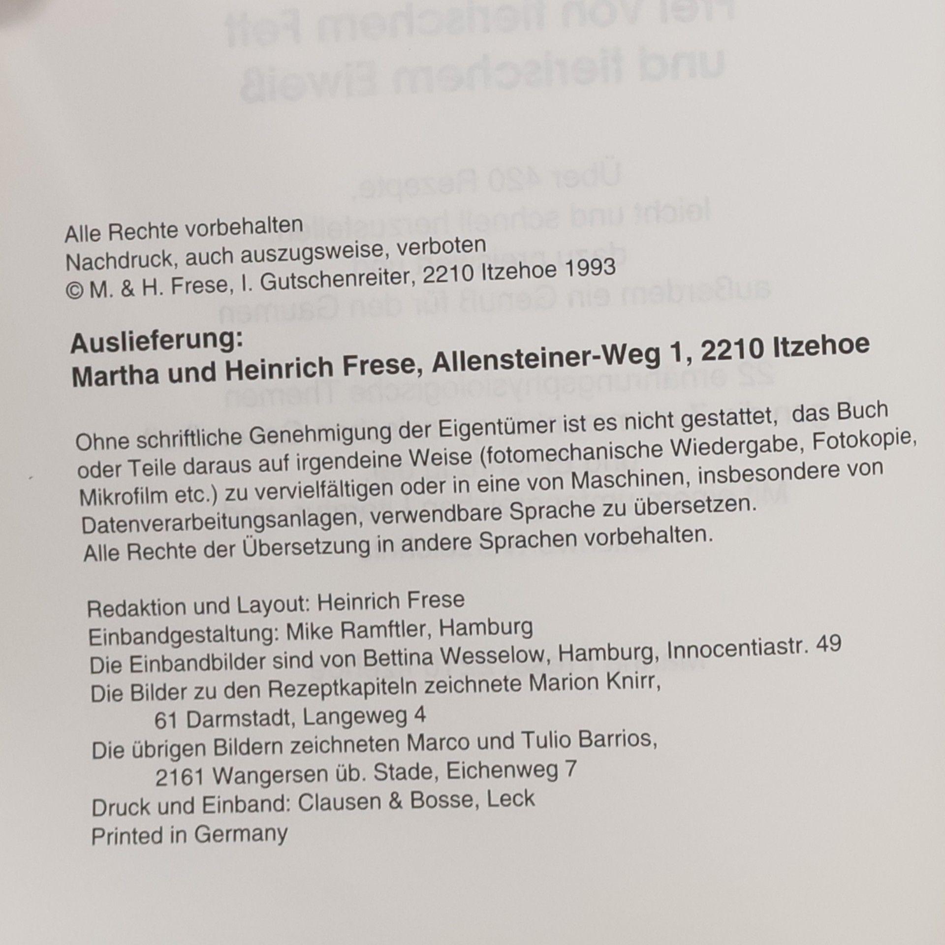 Martha Frese Das grosse Handbuch der vegetarischen Vollwert-Ernährung