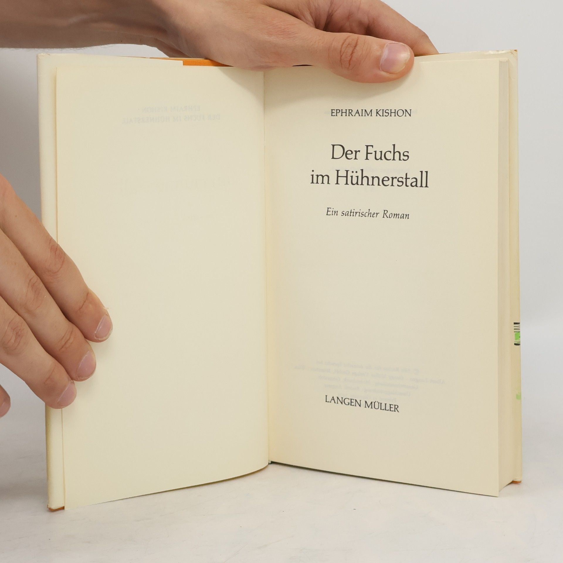 Ephraim Kishon Der Fuchs im Hühnerstall