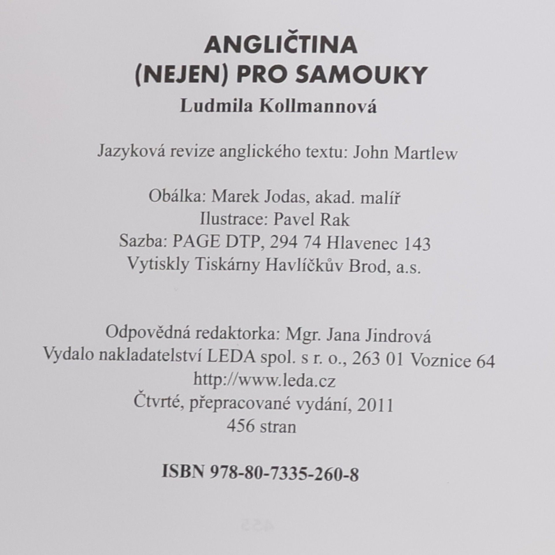 Ludmila Kollmannová Angličtina nejen pro samouky. Učebnice