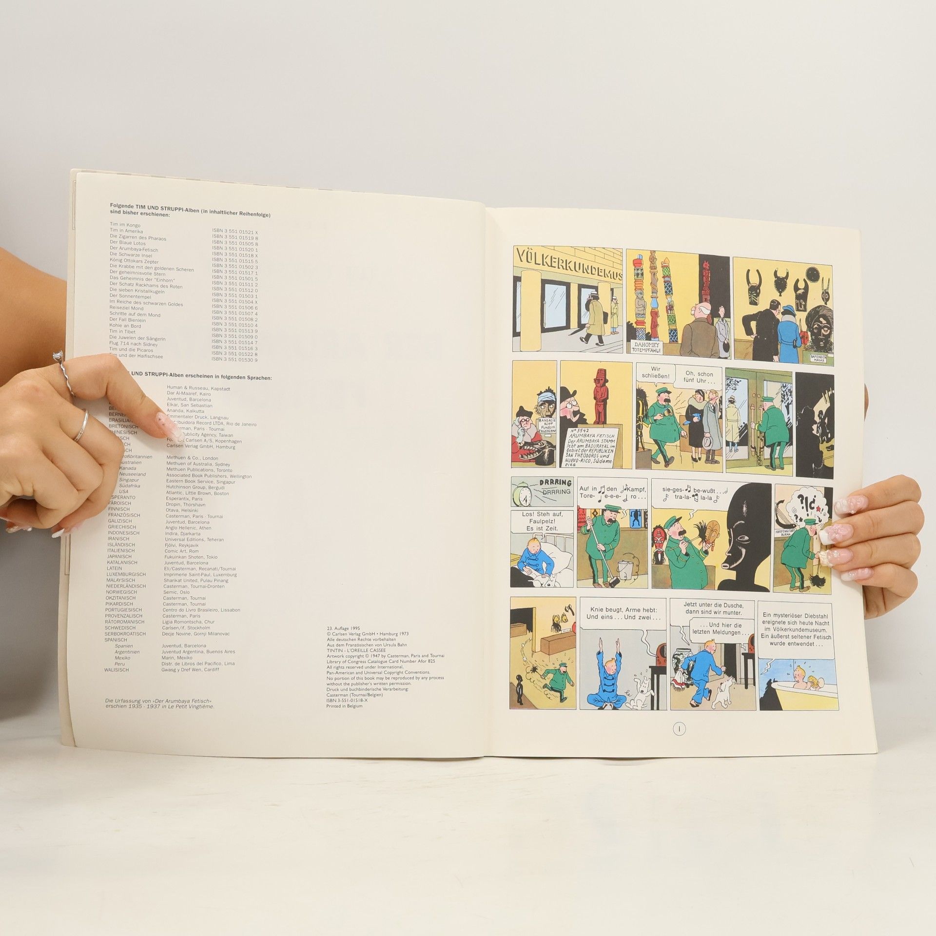 Hergé Tim und Struppi. Der Arumbaya-Fetisch