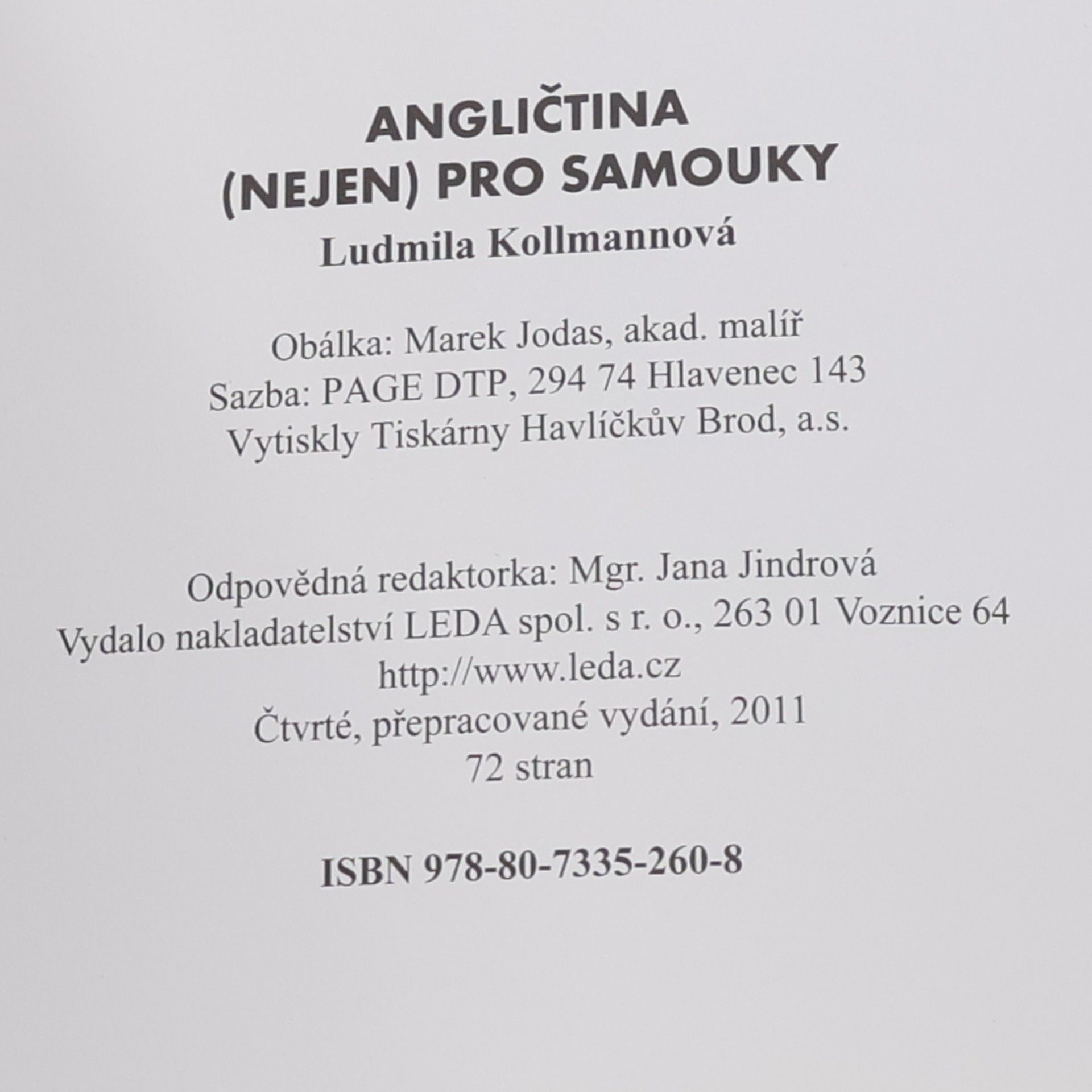 Ludmila Kollmannova Angličtina nejen pro samouky. Klíč, slovník