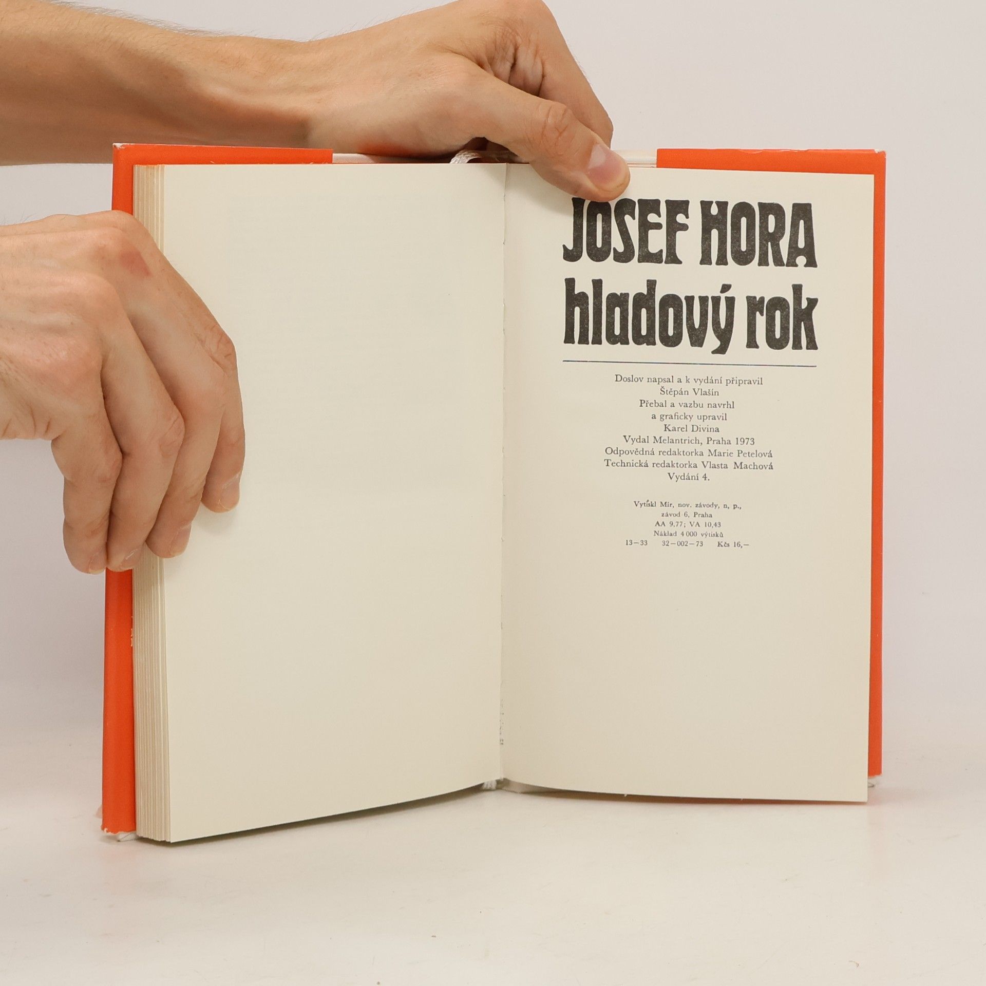 Josef Hora Hladový rok