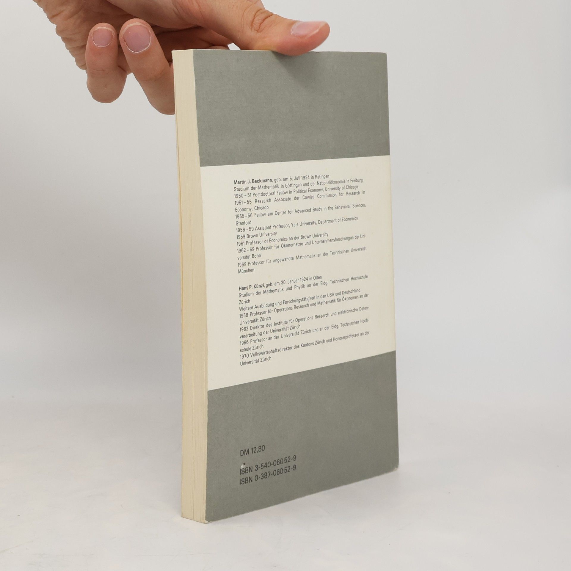 Martin J. Beckmann Heidelberger Taschenbücher - 2: Mathematik für Ökonomen