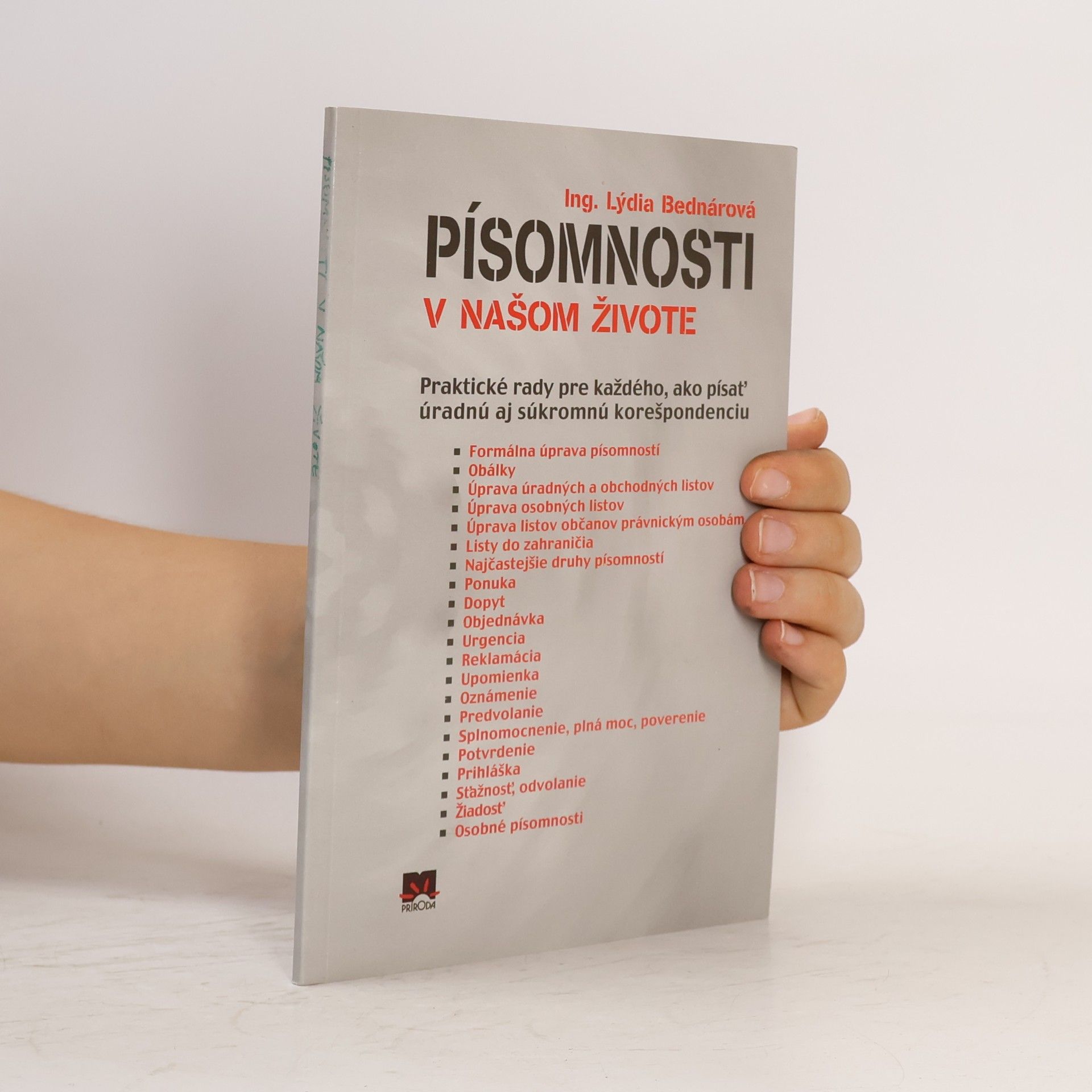 Lýdia Bednárová Písomnosti v našom živote