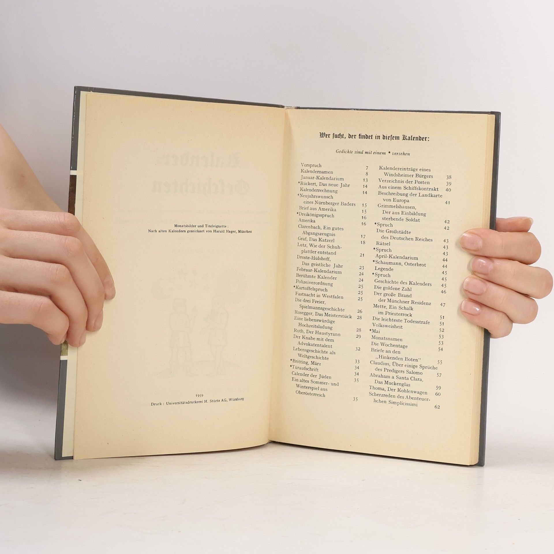 Otmar Bohusch Kalender Geschichten