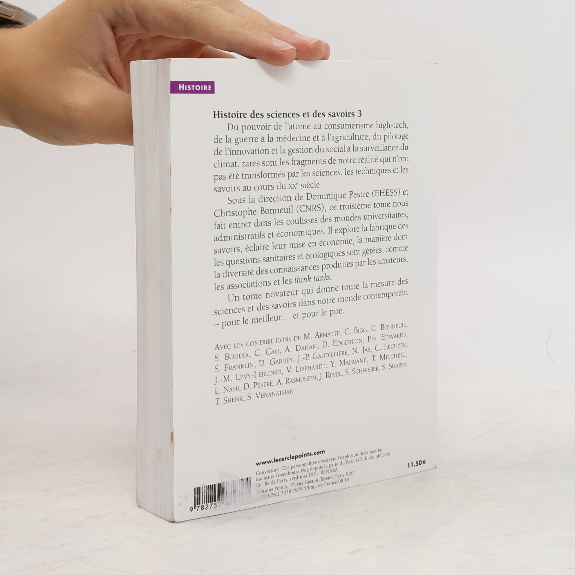 Dominique Pestre Histoire des sciences et des savoirs