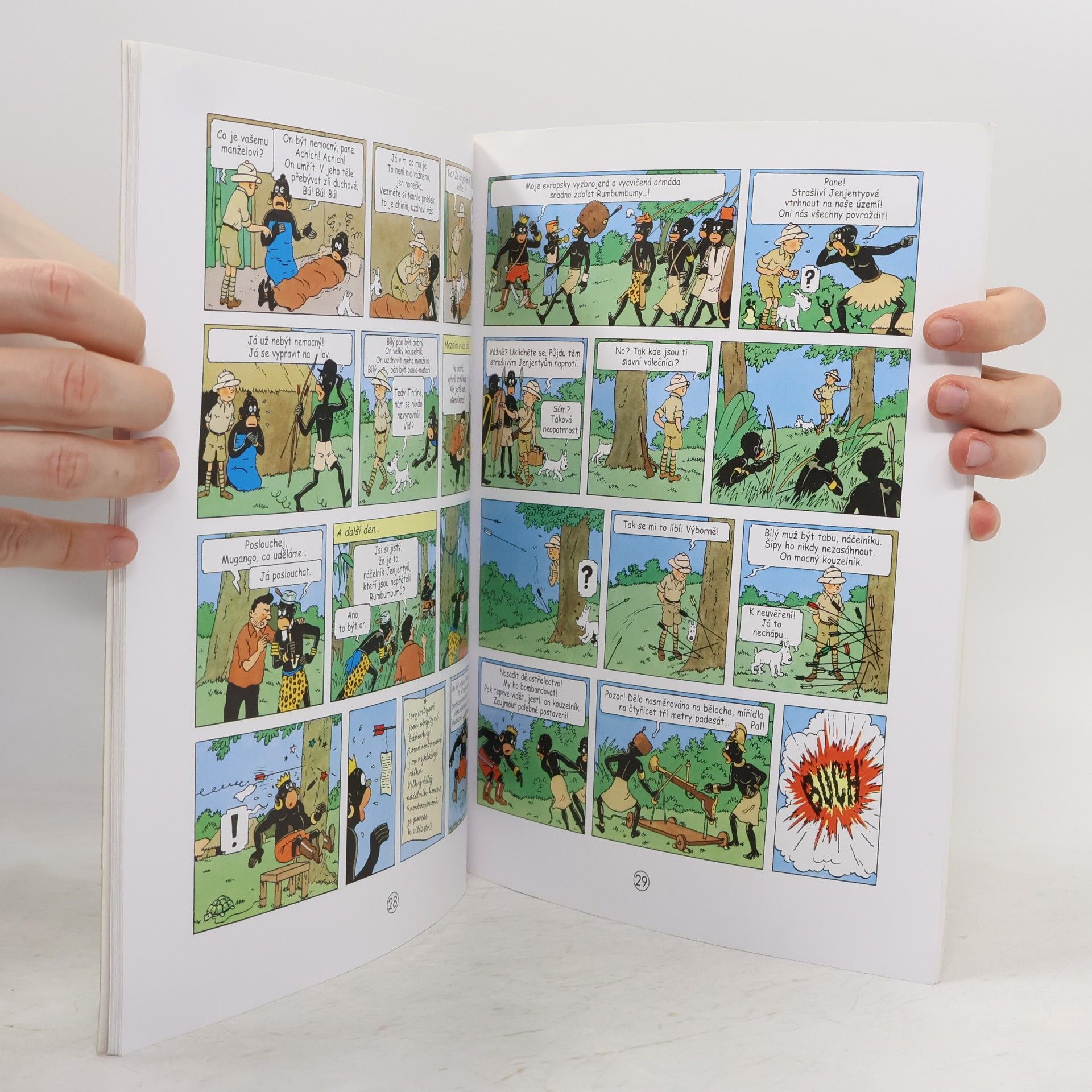 Hergé Tintin v Kongu