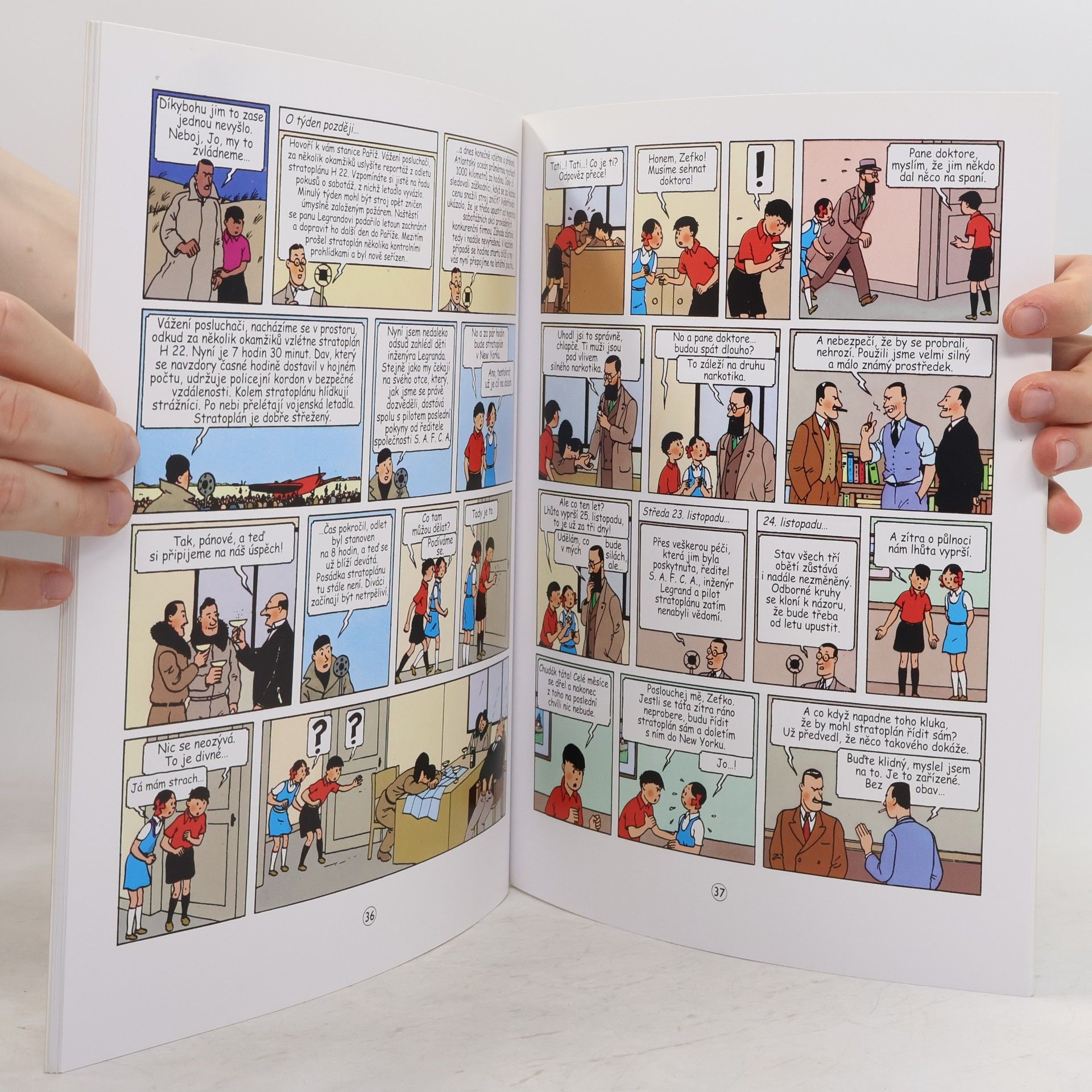 Hergé Stratoplán H 22. 2. část. Směr New York