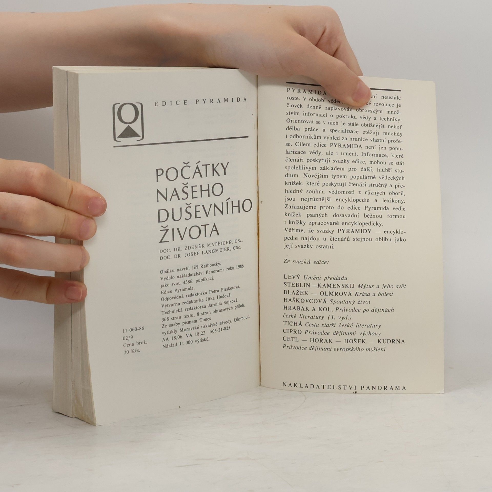 Z. Matějček Počátky našeho duševního života