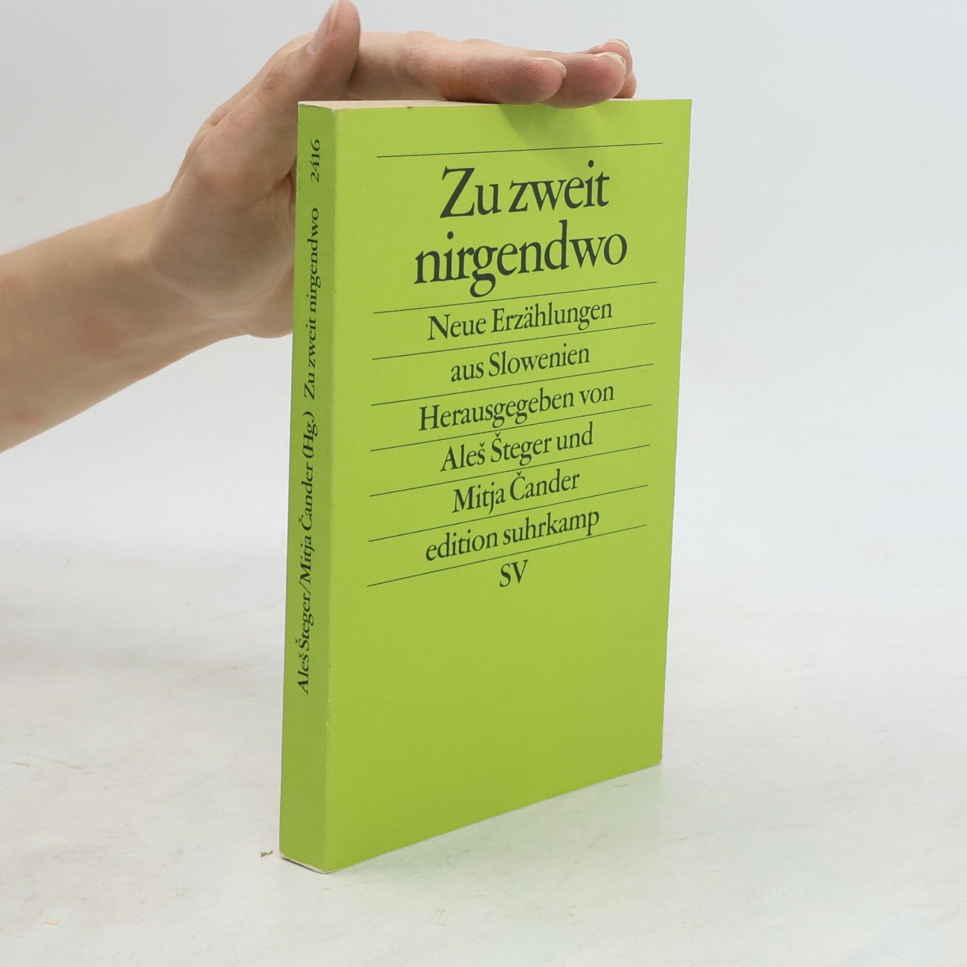 Aleš Šteger Zu zweit nirgendwo