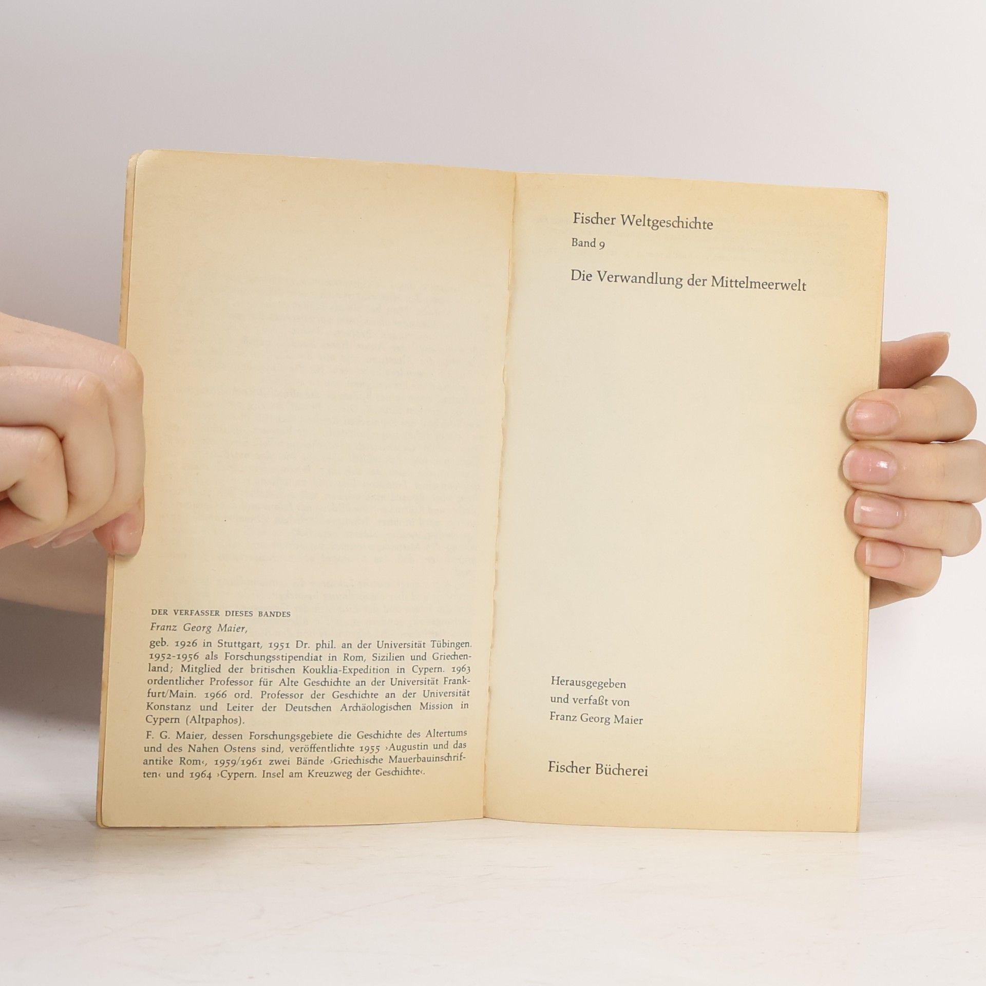 Franz Georg Maier Die Verwandlung der Mittelmeerwelt