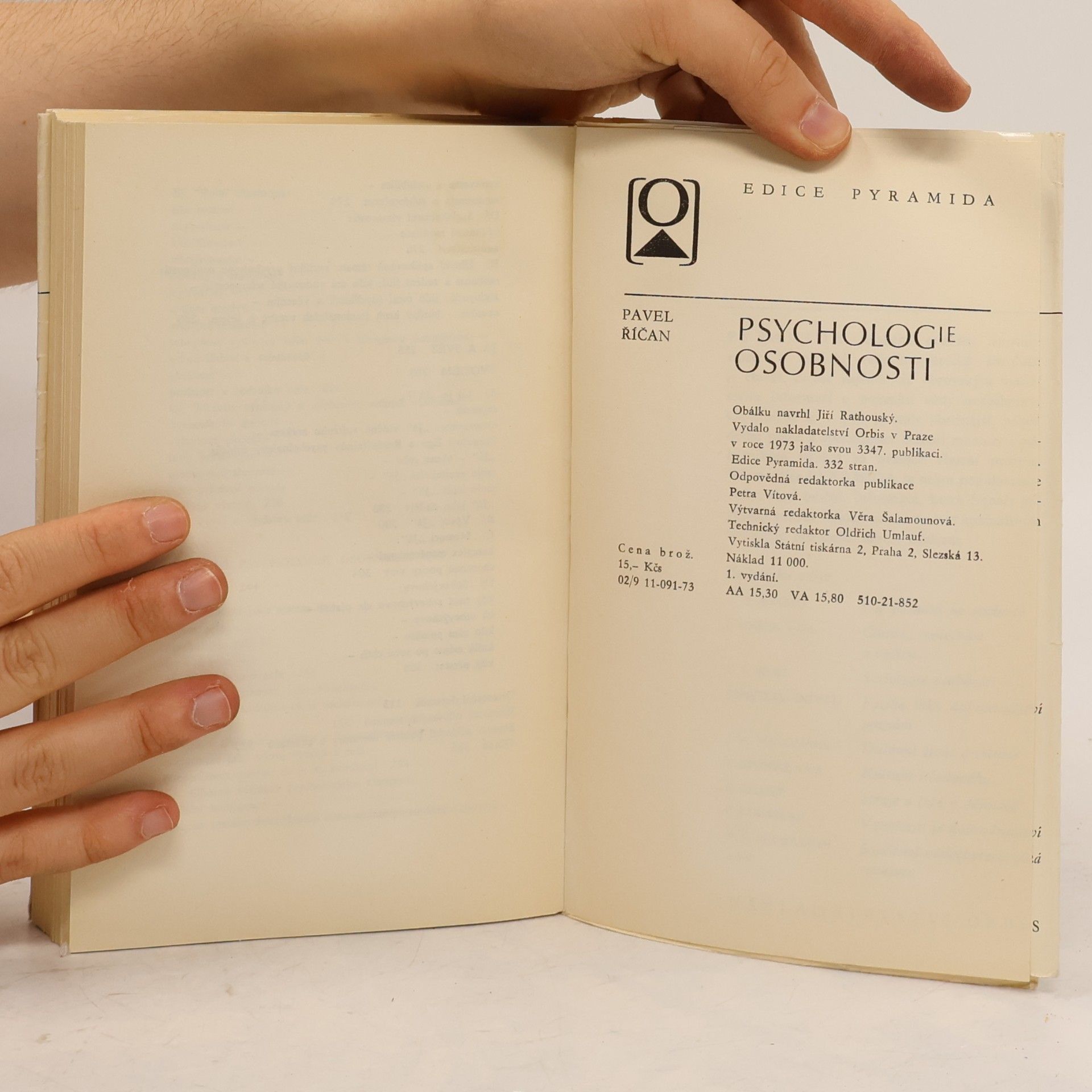 Pavel Říčan Psychologie osobnosti