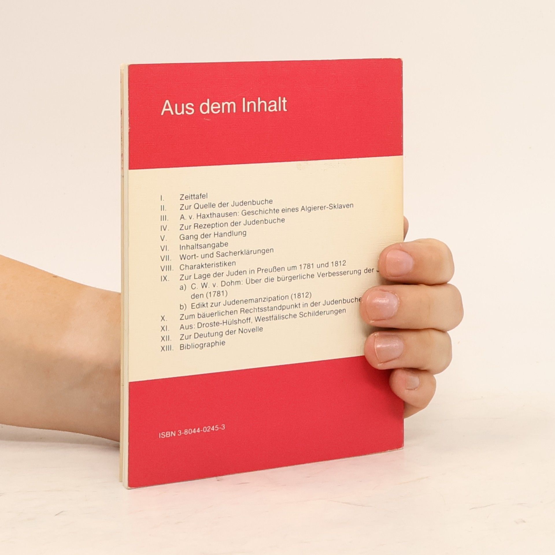 Hans Ulrich Lindken Erläuterungen zu Annette von Droste-Hülshoff, Die Judenbuche