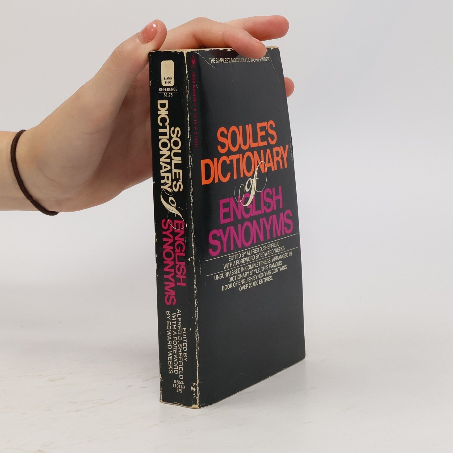 Alfred D. Sheffield A Dictionary Of English Synonyms And Synonymous Expressions