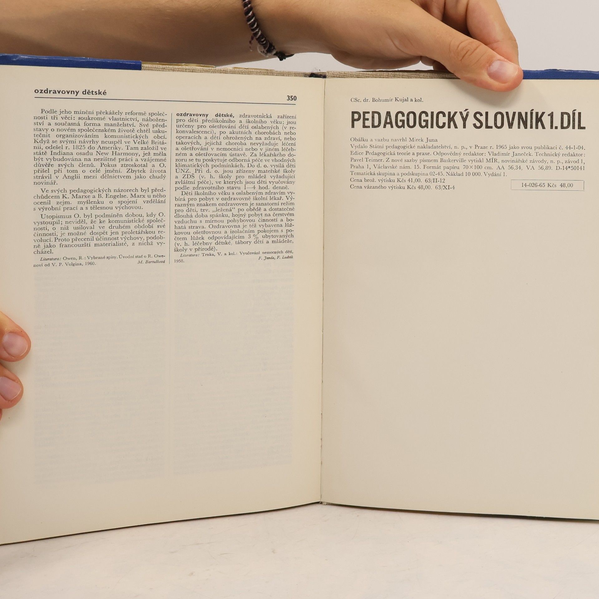 Bohumír Kujal Pedagogický slovník 1. díl A-O