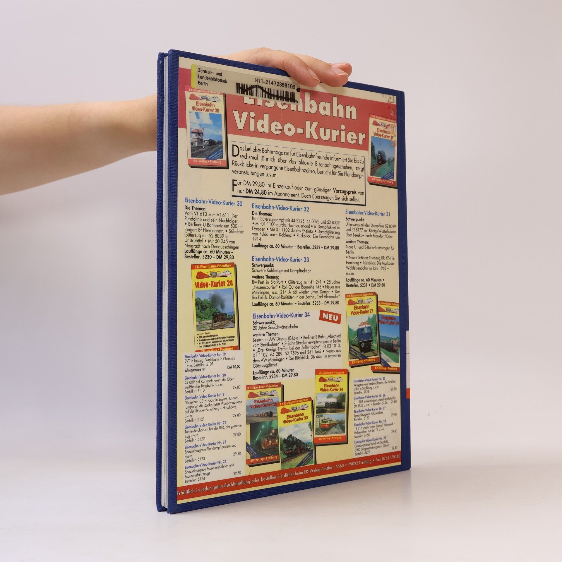 Ek-Verlag GmbH Die DB vor 25 Jahren - 1998 Ausgabe West
