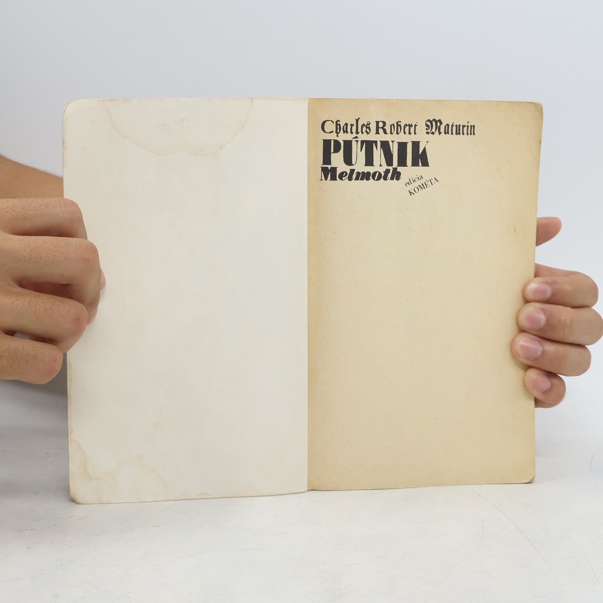 Charles Robert Maturin Pútnik Melmoth 1