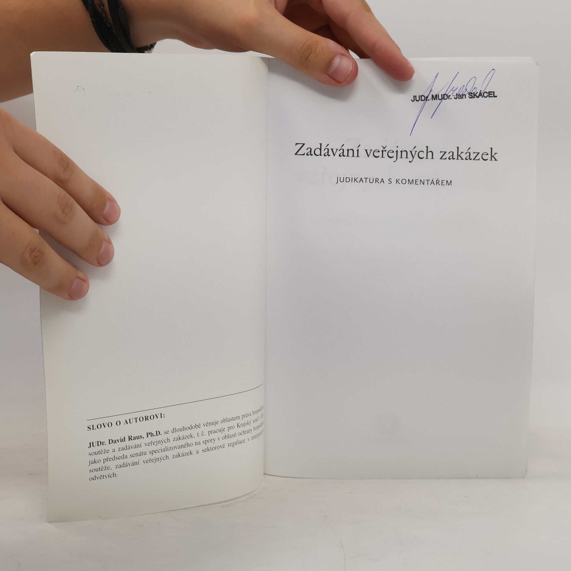 David Raus Zadávání veřejných zakázek
