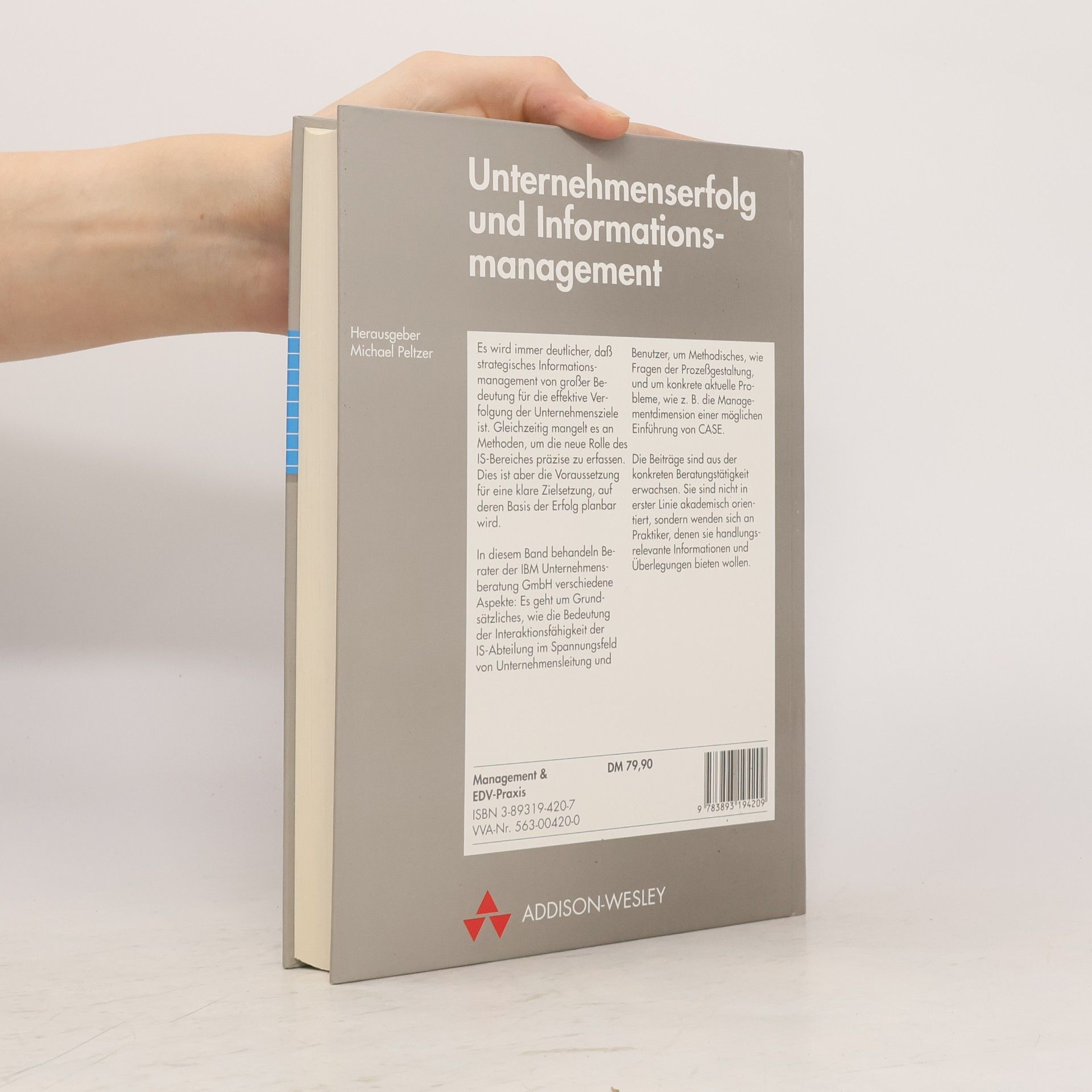 Michael Peltzer Unternehmenserfolg und Informationsmanagement
