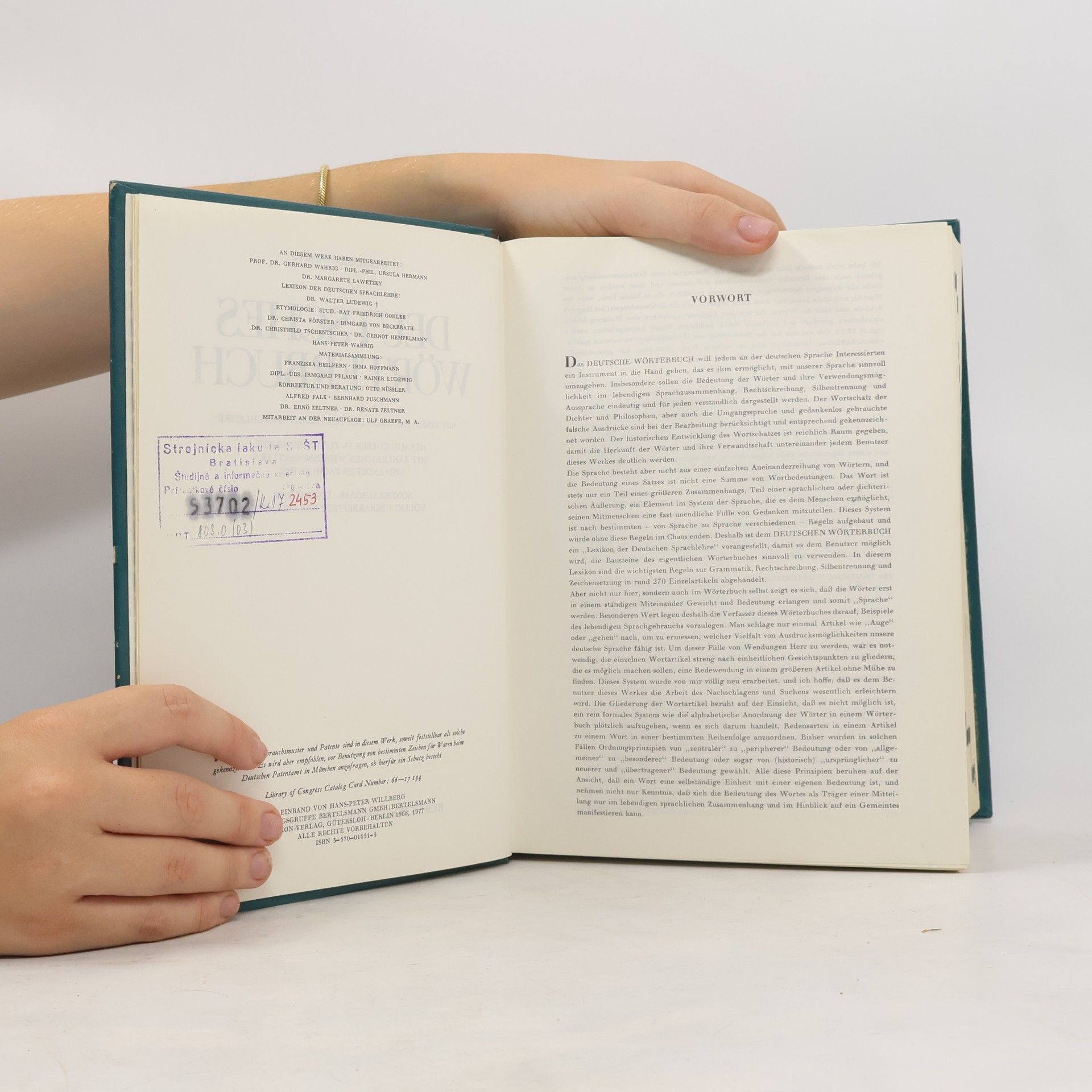 Gerhard Wahrig Deutsches Wörterbuch