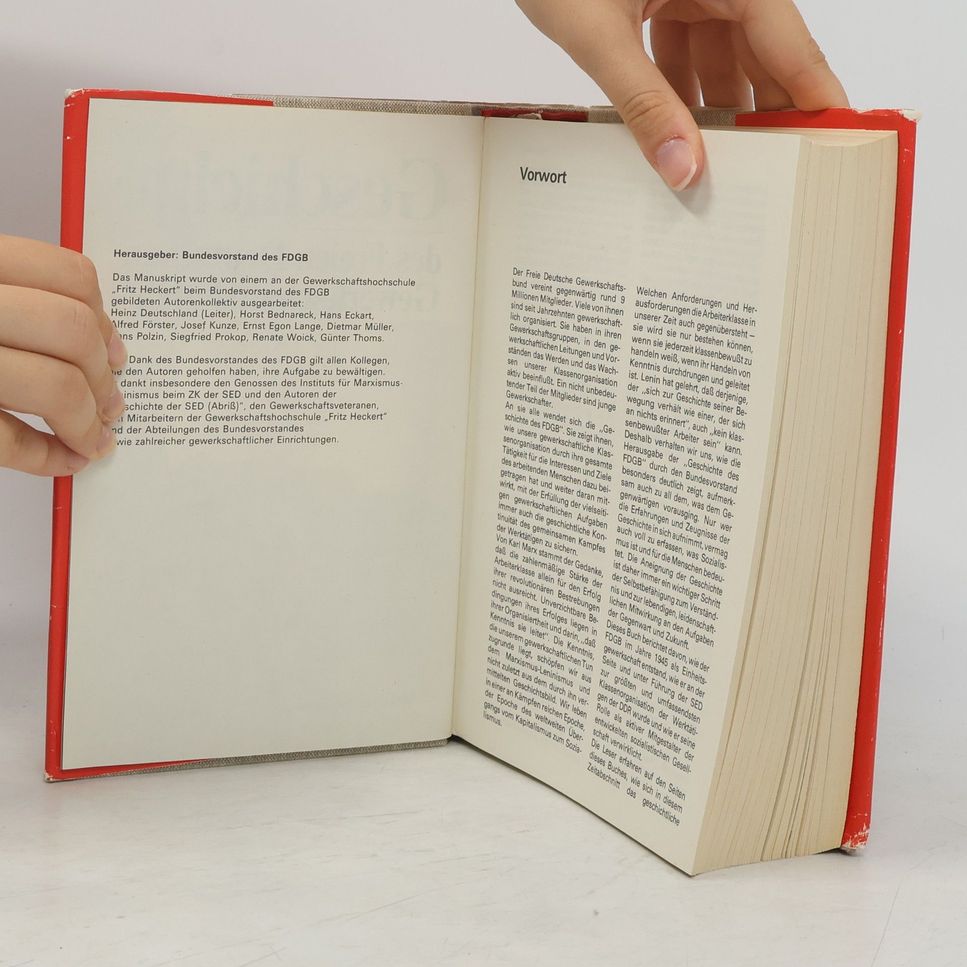 Autorenkollektiv Geschichte des FDGB