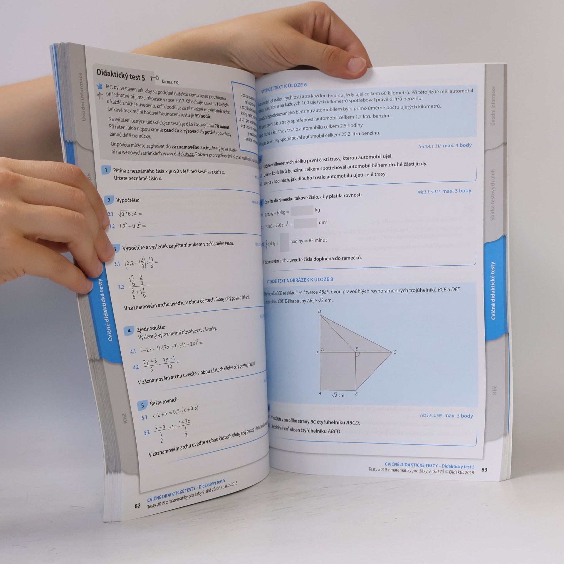 Collectif d'auteurs Testy z matematiky pro žáky 9. tříd ZŠ