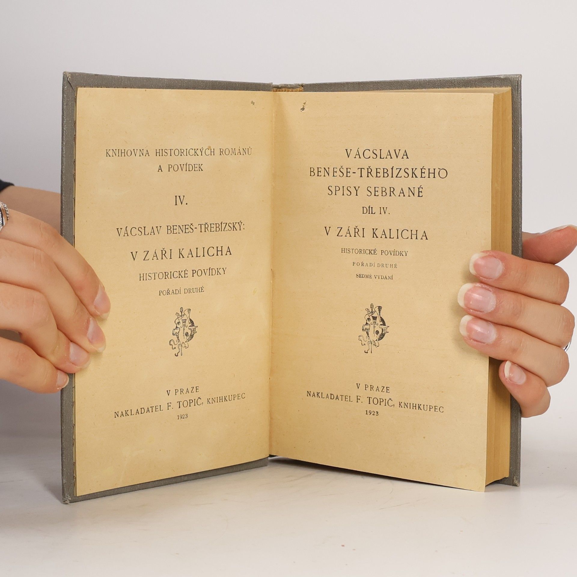 Václav Beneš Třebízský V. Beneše Třebízského spisy sebrané Díl IV.