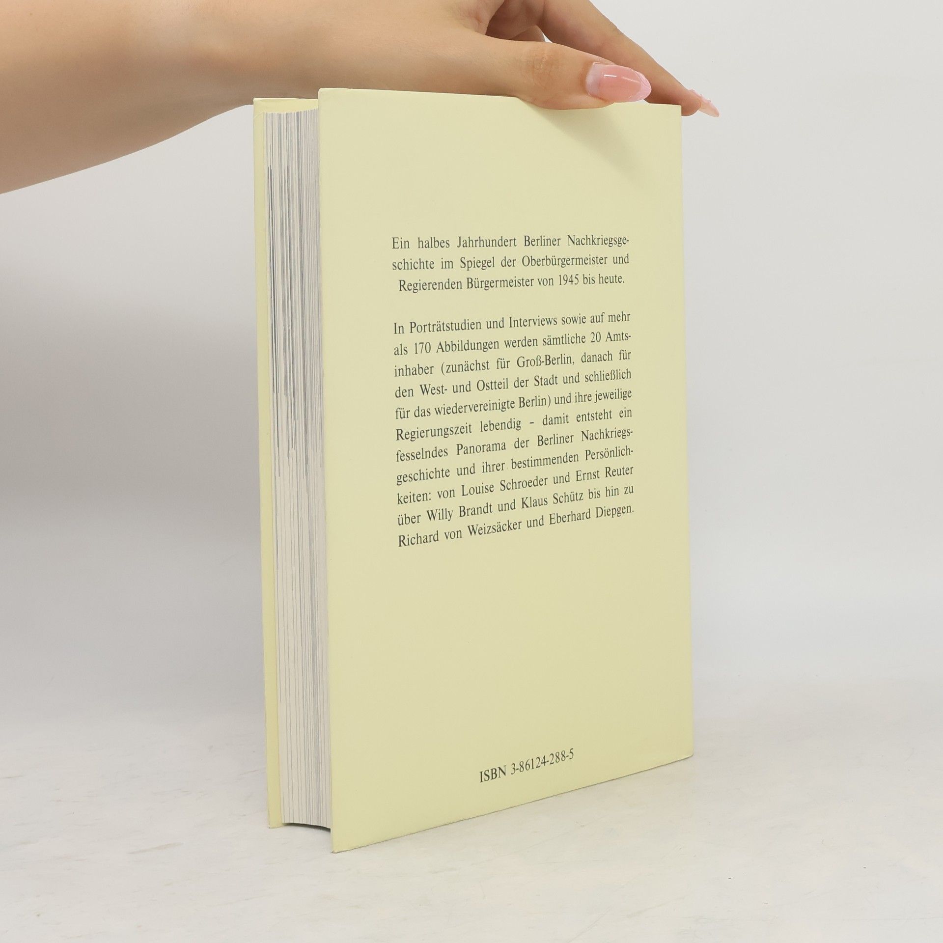 Reinhard Appel Die Regierenden von Berlin seit 1945