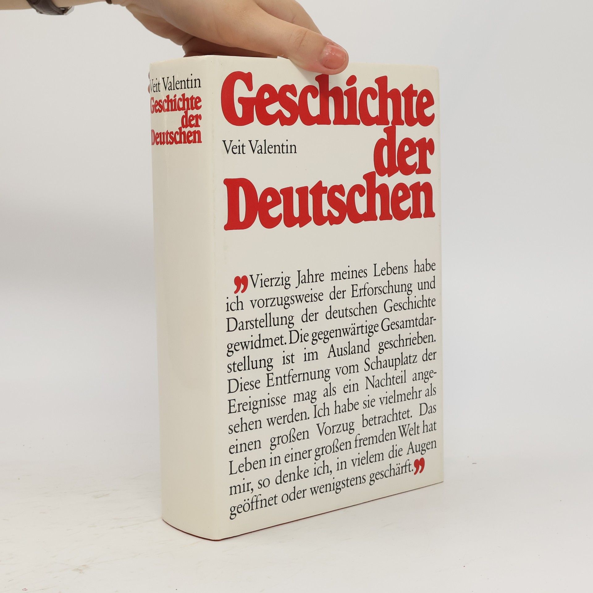 Veit Valentin Geschichte der Deutschen