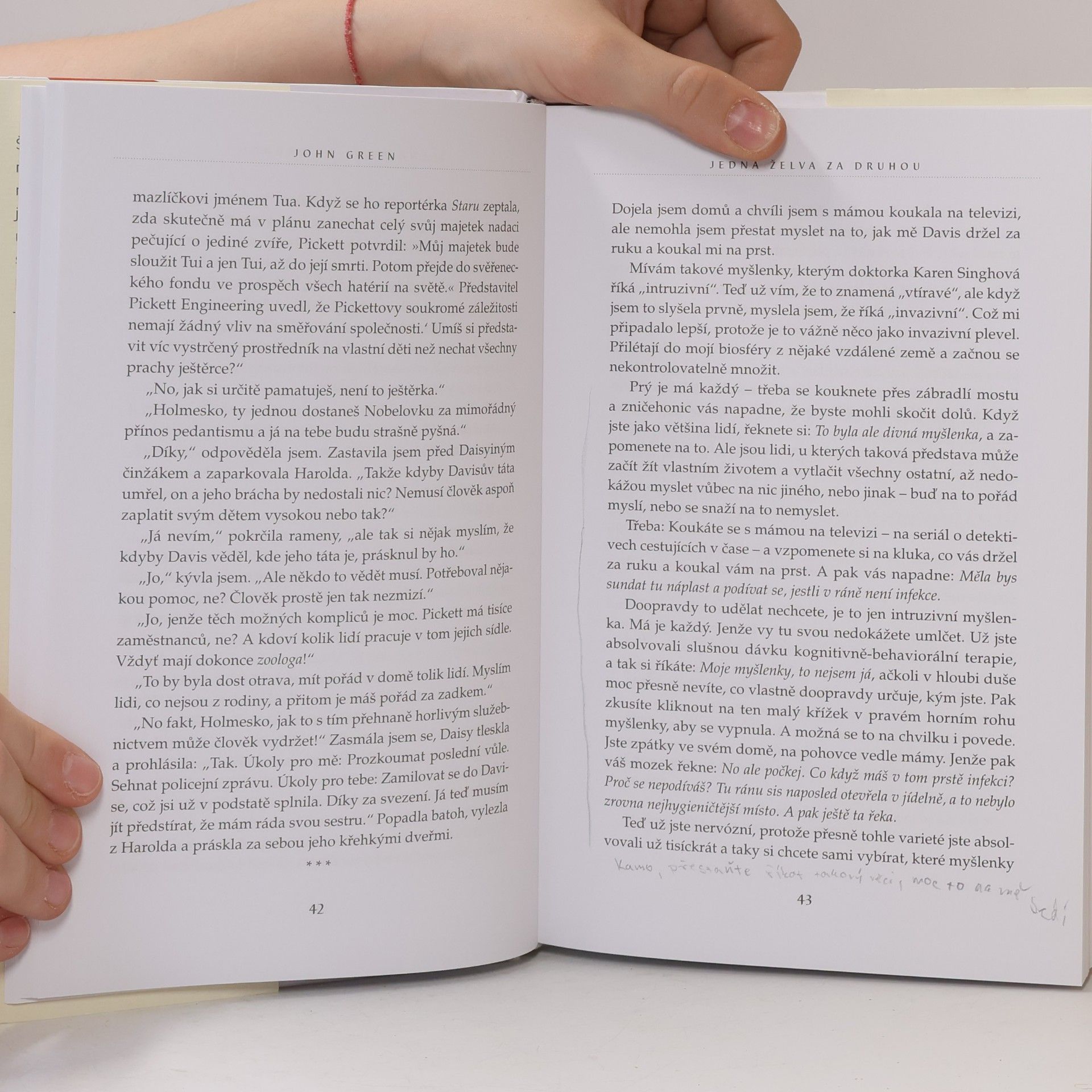 John Green Jedna želva za druhou