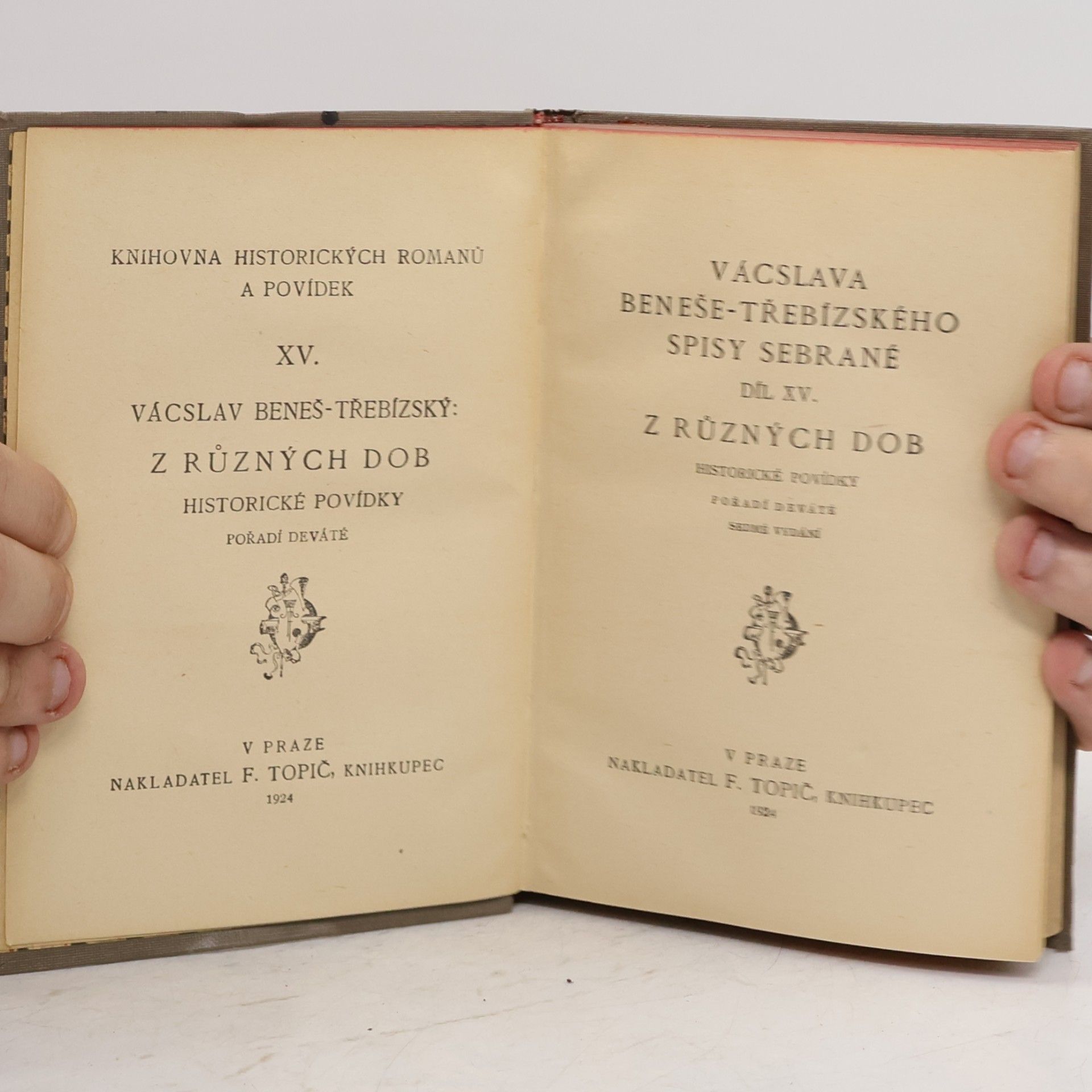 Václav Beneš Třebízský Spisy sebrané XV. Z různých dob