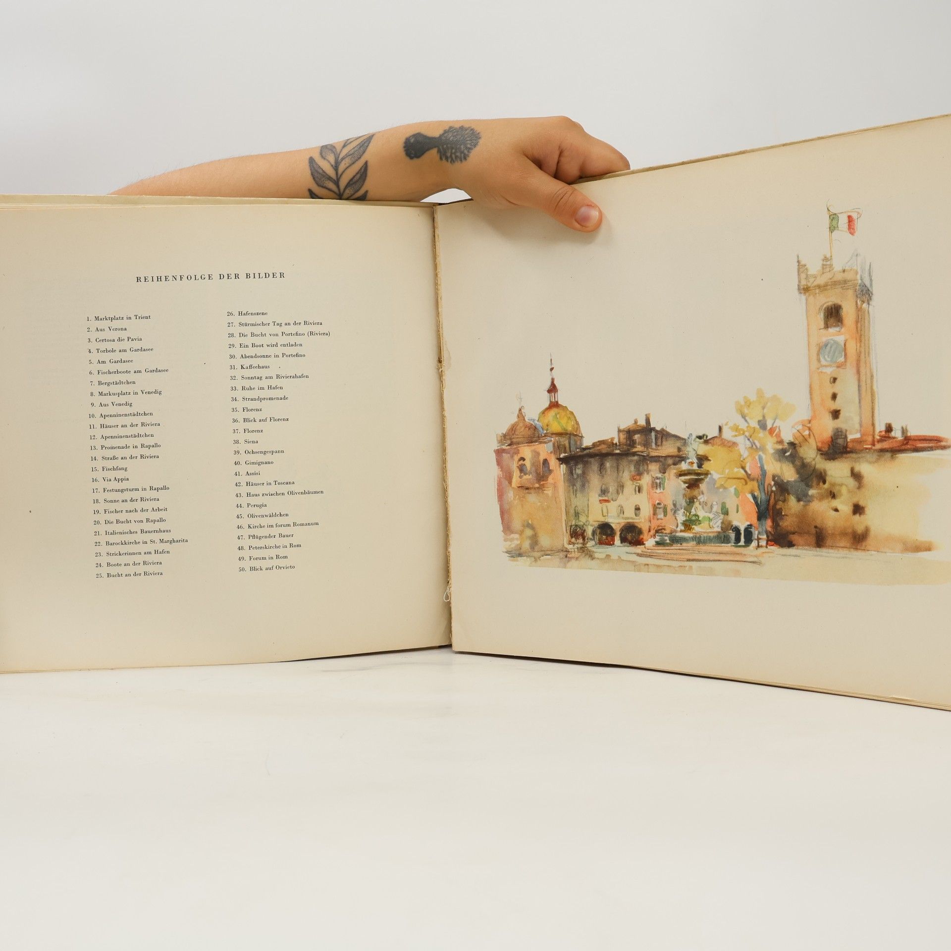 Karl Stratil Malerreise in Italien