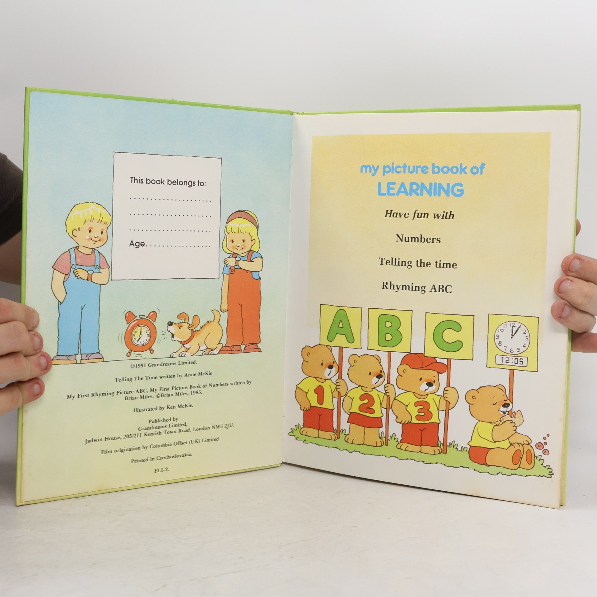 Ann McKie My Picture Book Of Learning. Telling The Time, Numbers And ABC