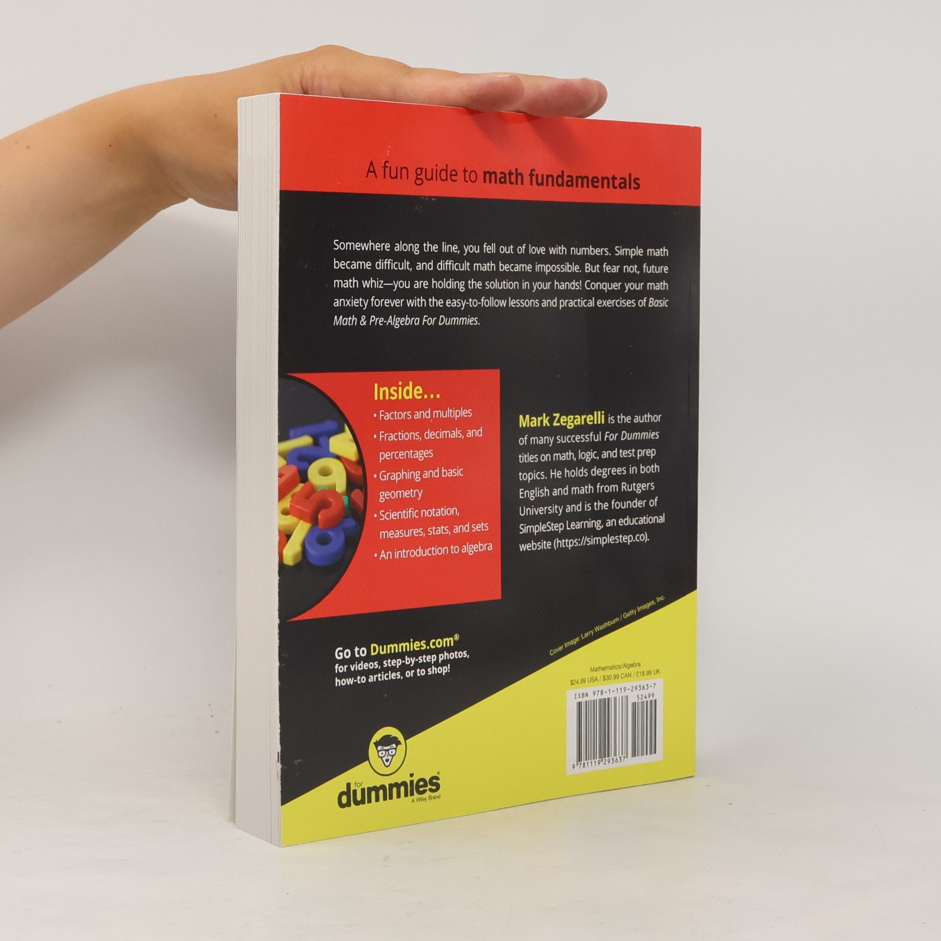 Mark Zegarelli Basic Math and Pre-Algebra For Dummies - 2nd Edition