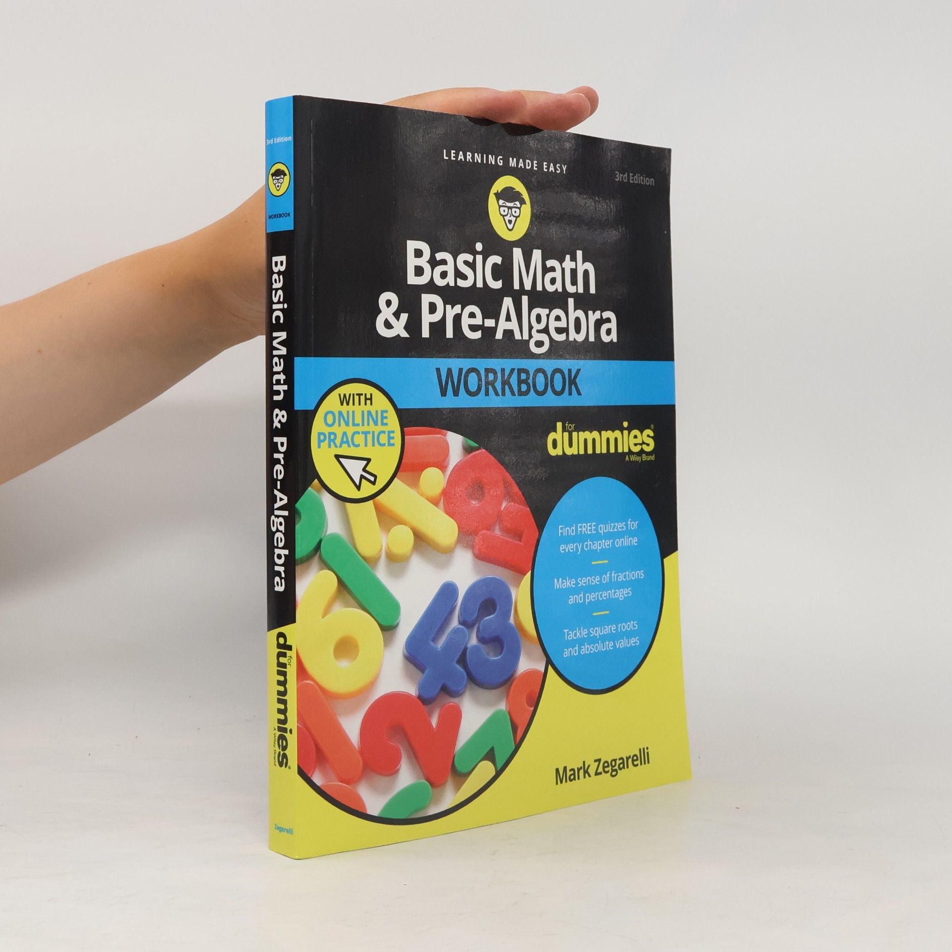 Mark Zegarelli Basic Math and Pre-Algebra Workbook For Dummies, 3rd Edition, With Online Practice