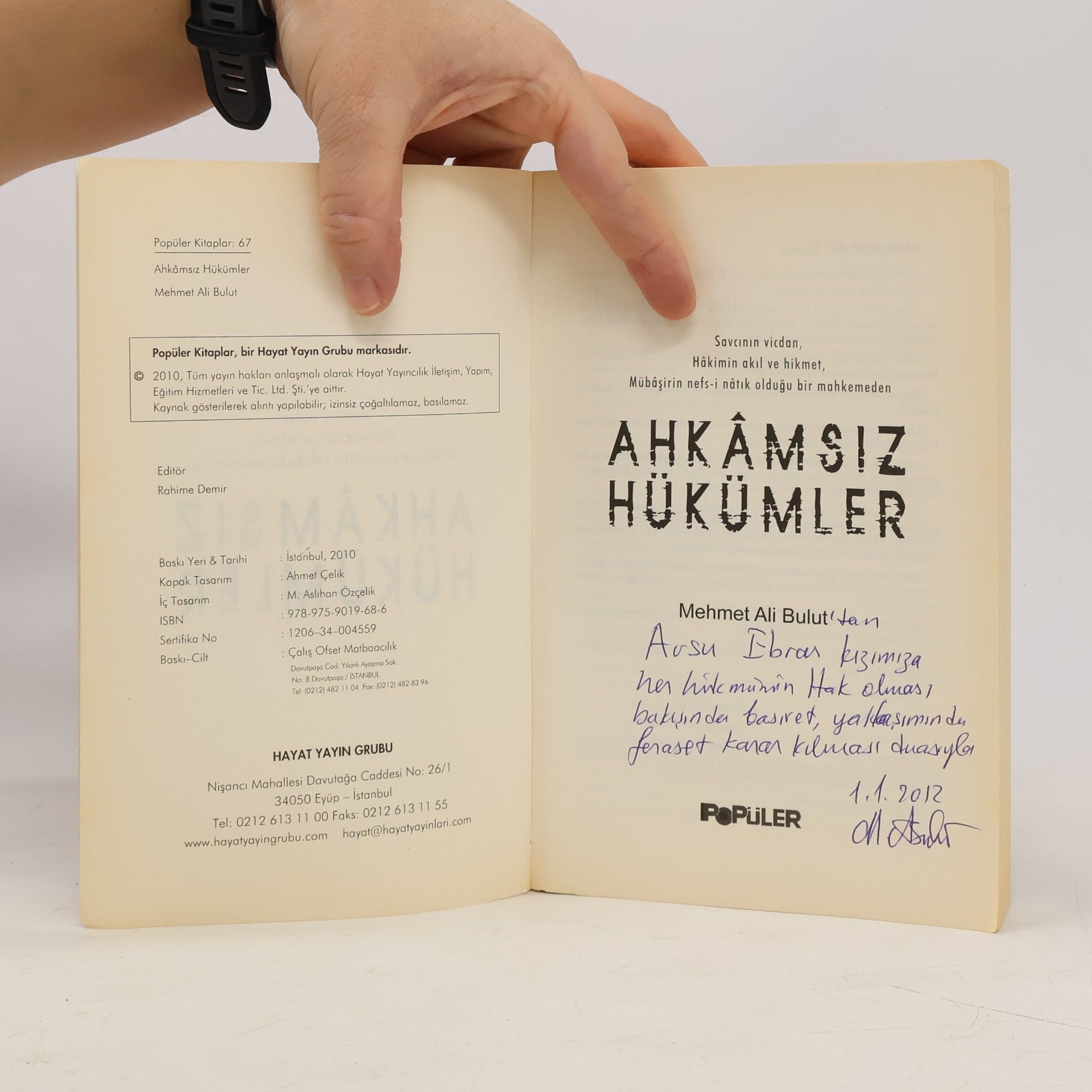 Mehmet Ali Bulut Ahkâmsız Hükümler