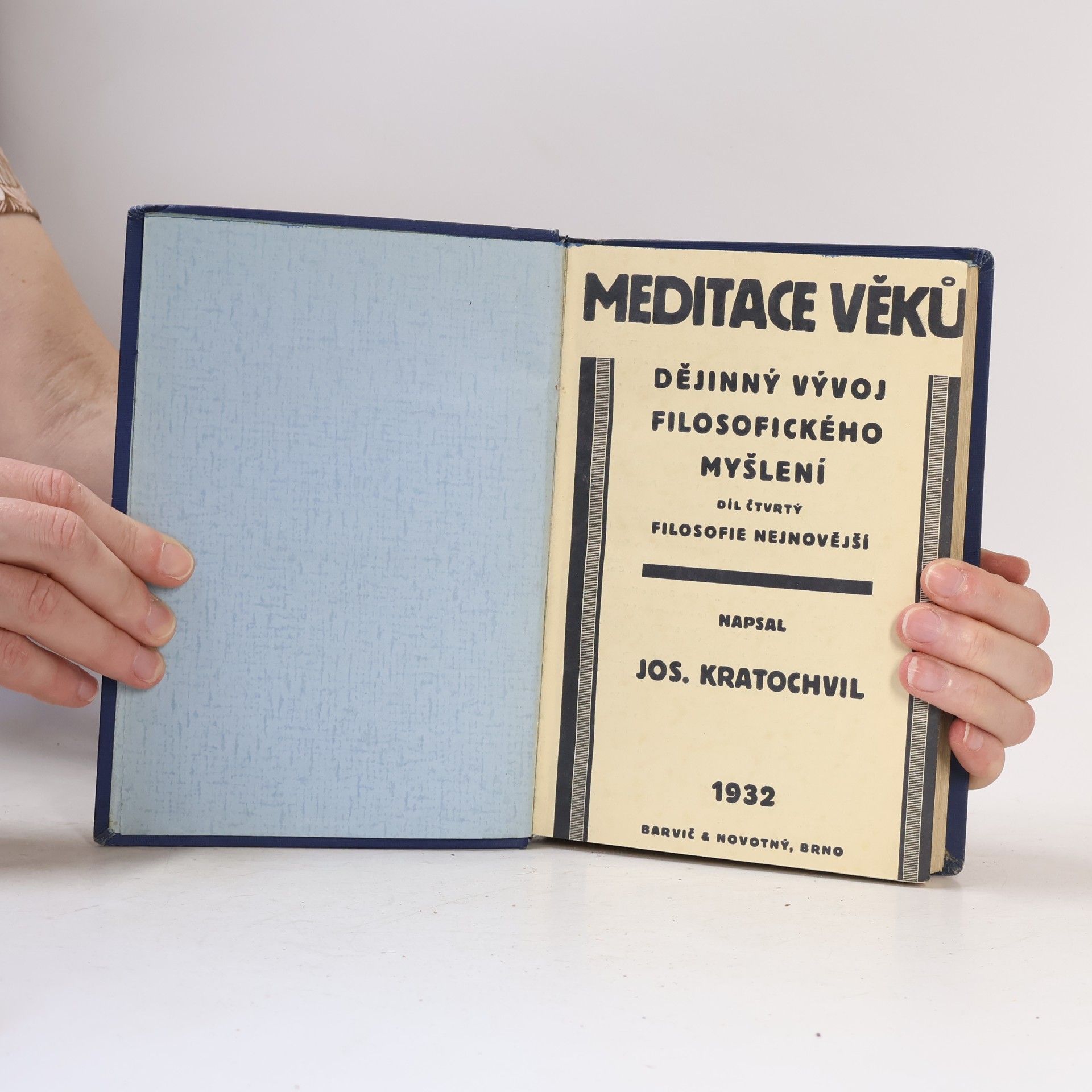 Jos. Kratochvíl Dějinný vývoj filosofického myšlení 4