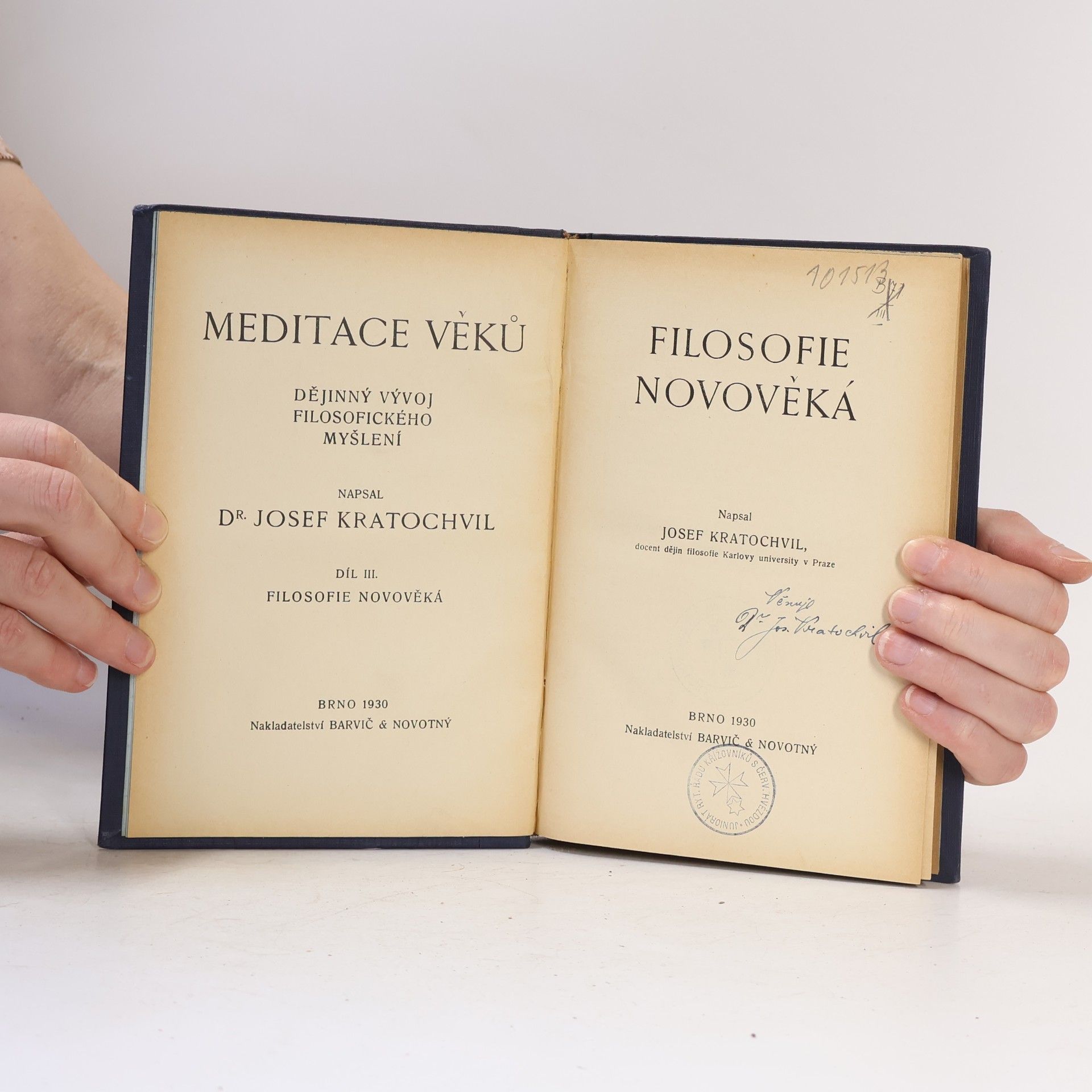 Josef Kratochvíl Meditace věků