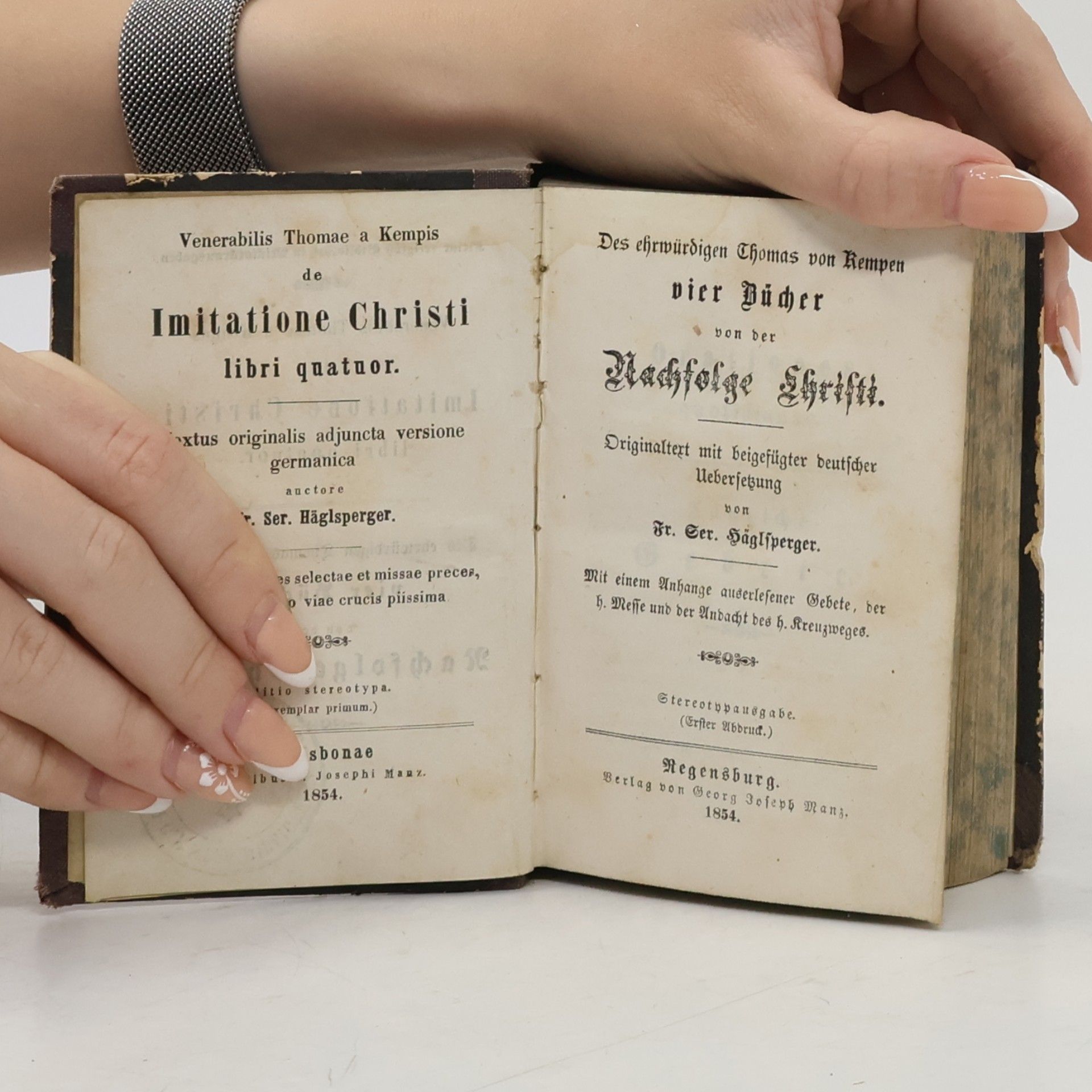 Fr. Ser. Häglfperger Des ehrwürdigen Thomas von Kempen vier Bücher von der Nachfolge Schrift