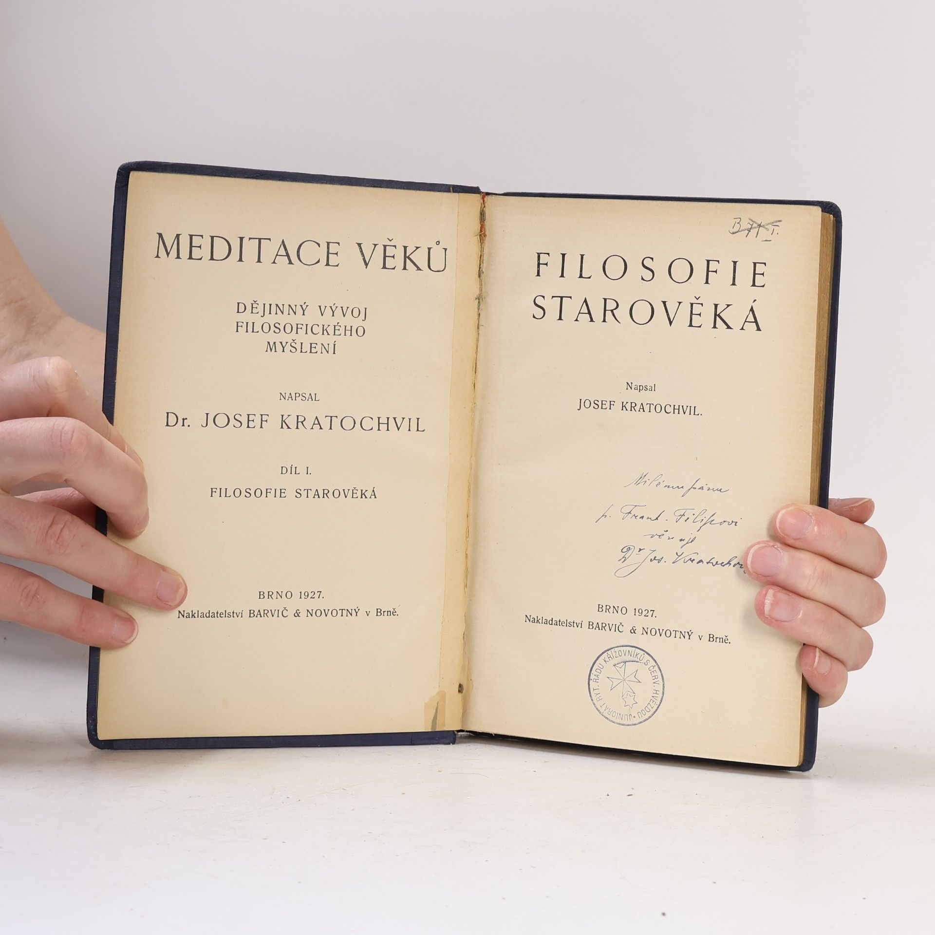 Josef Kratochvíl Meditace věků I.