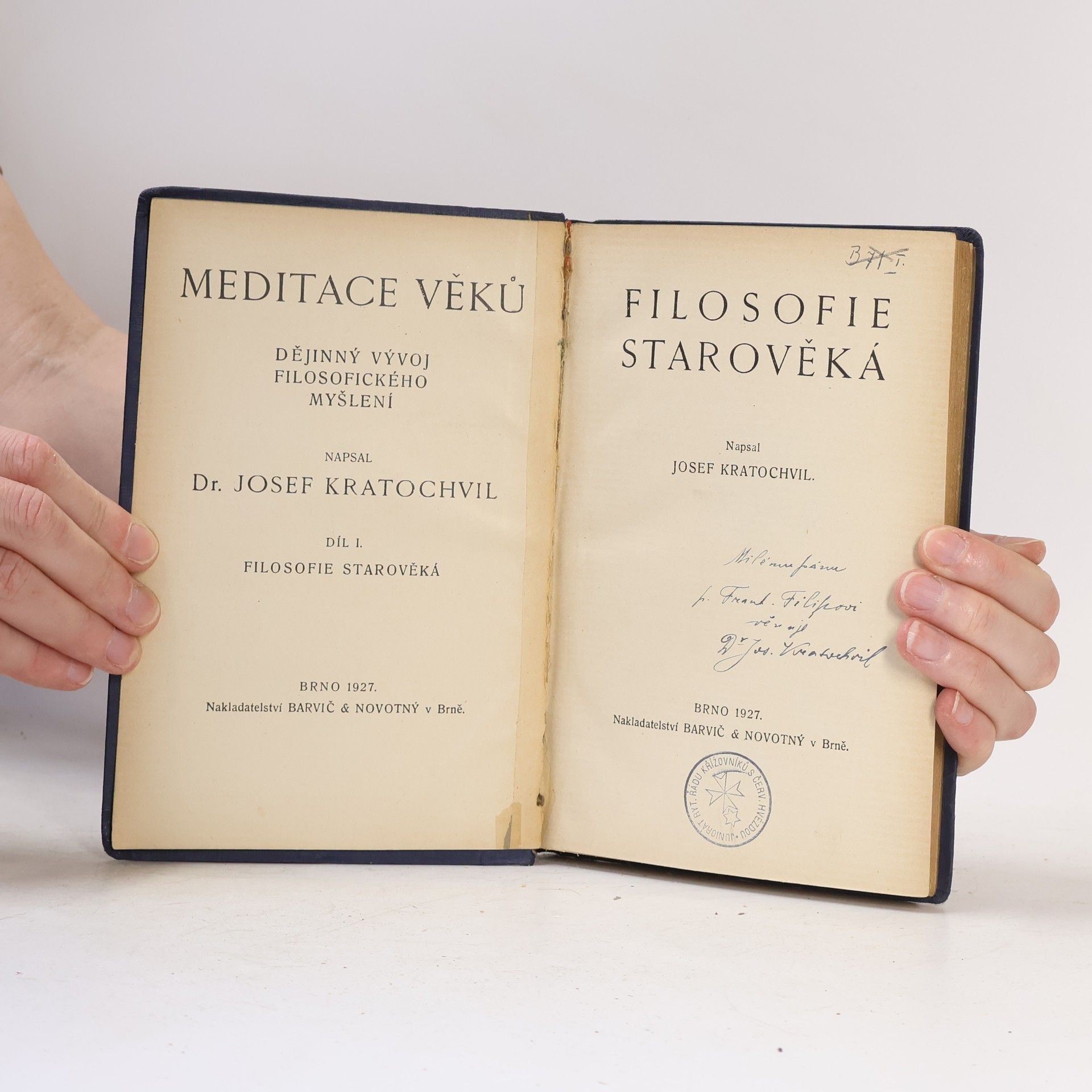 Josef Kratochvíl Meditace věků I.