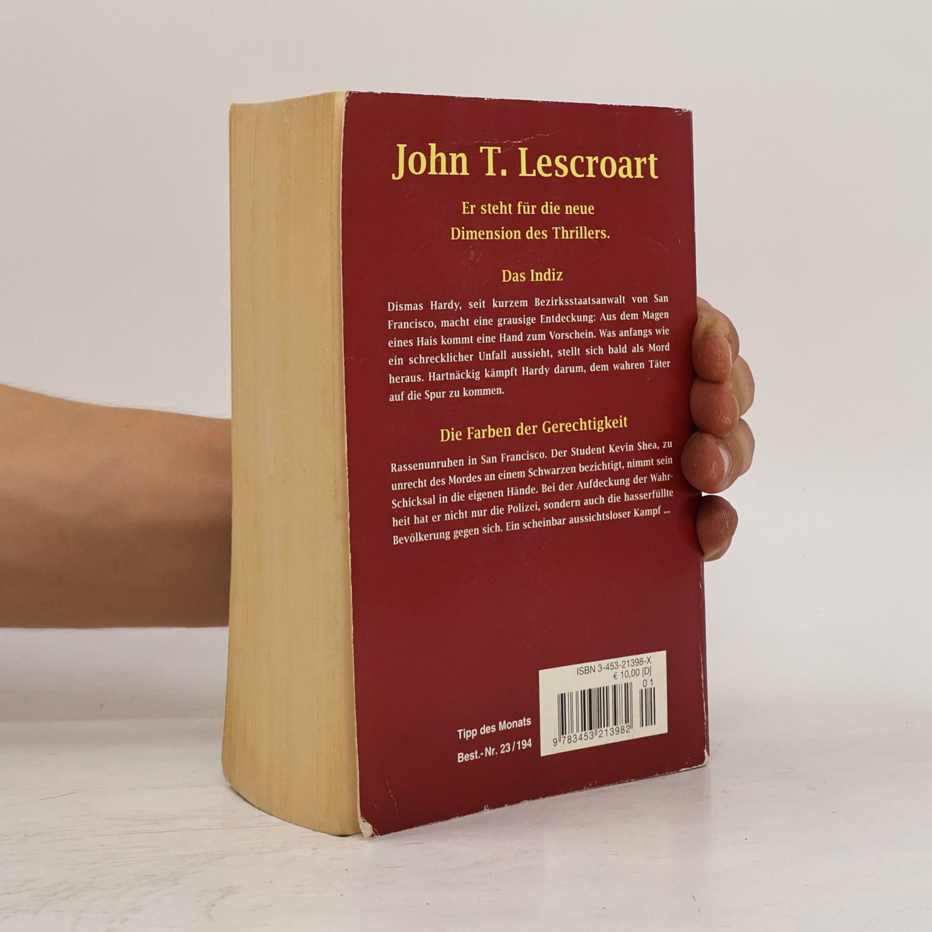 John Lescroart Das Indiz