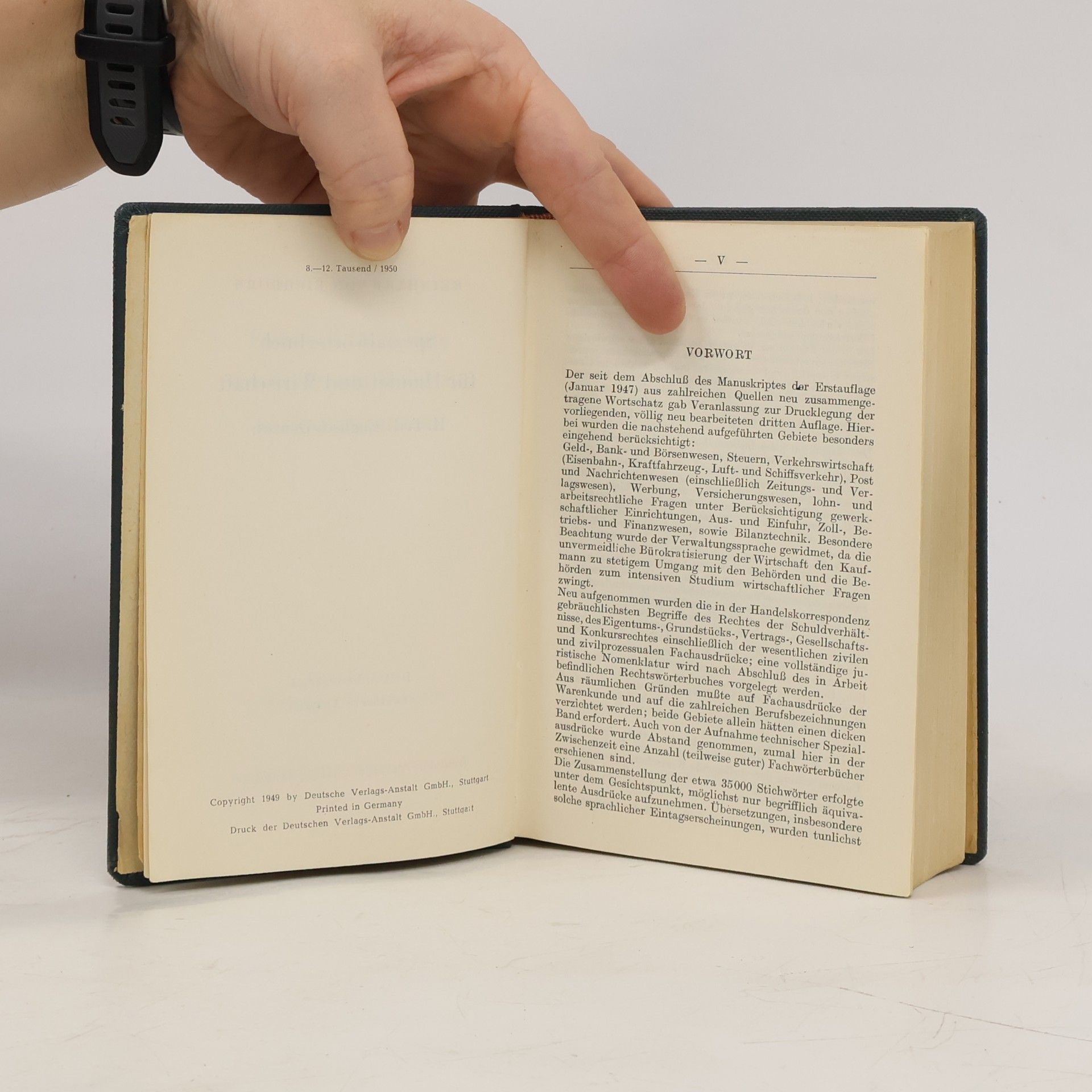 Reinhart von Eichborn Spezialwörterbuch für Handel und Wirtschaft II. Teil