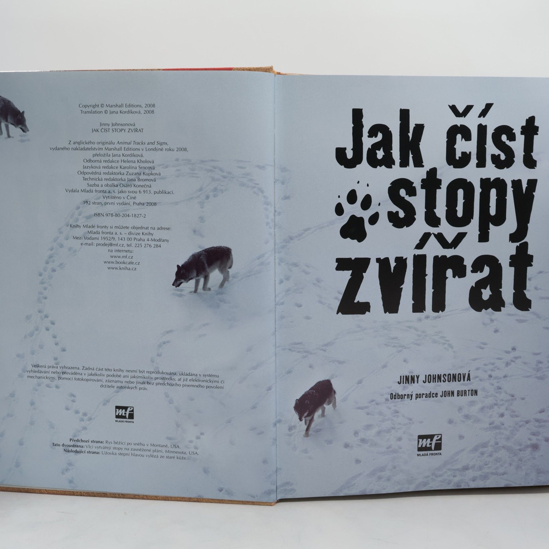 Jinny Johnson Jak číst stopy zvířat