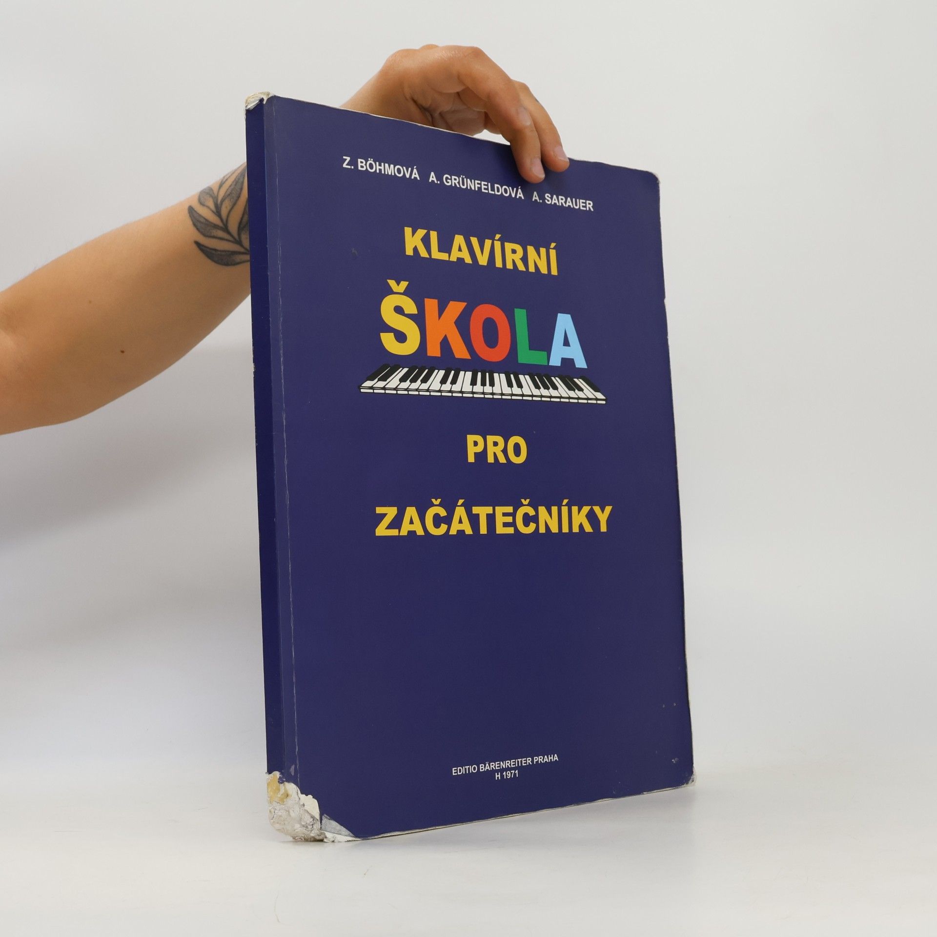Zdeňka Böhmová Zahradníčková Klavírní škola pro začátečníky
