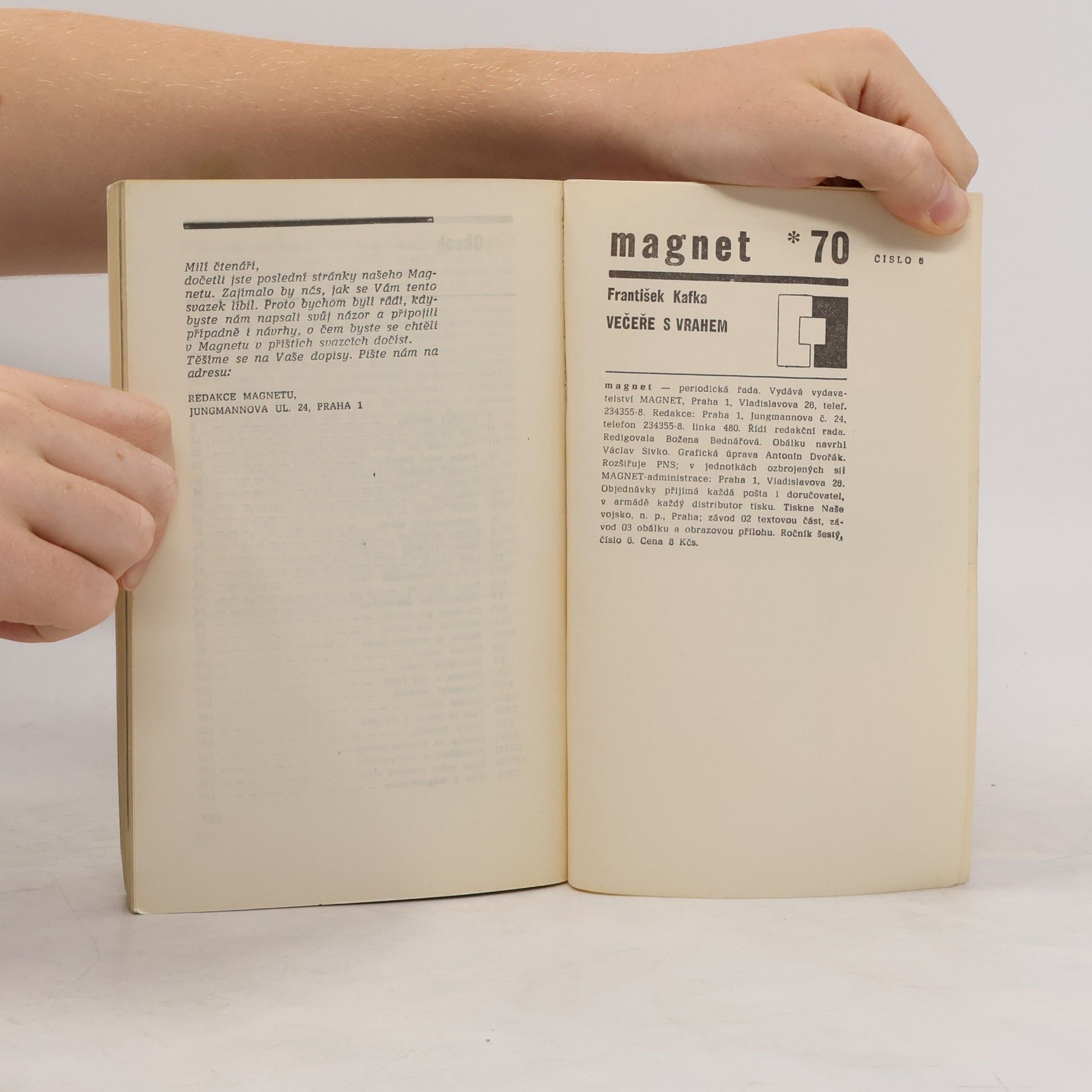 František Kafka Večeře s vrahem