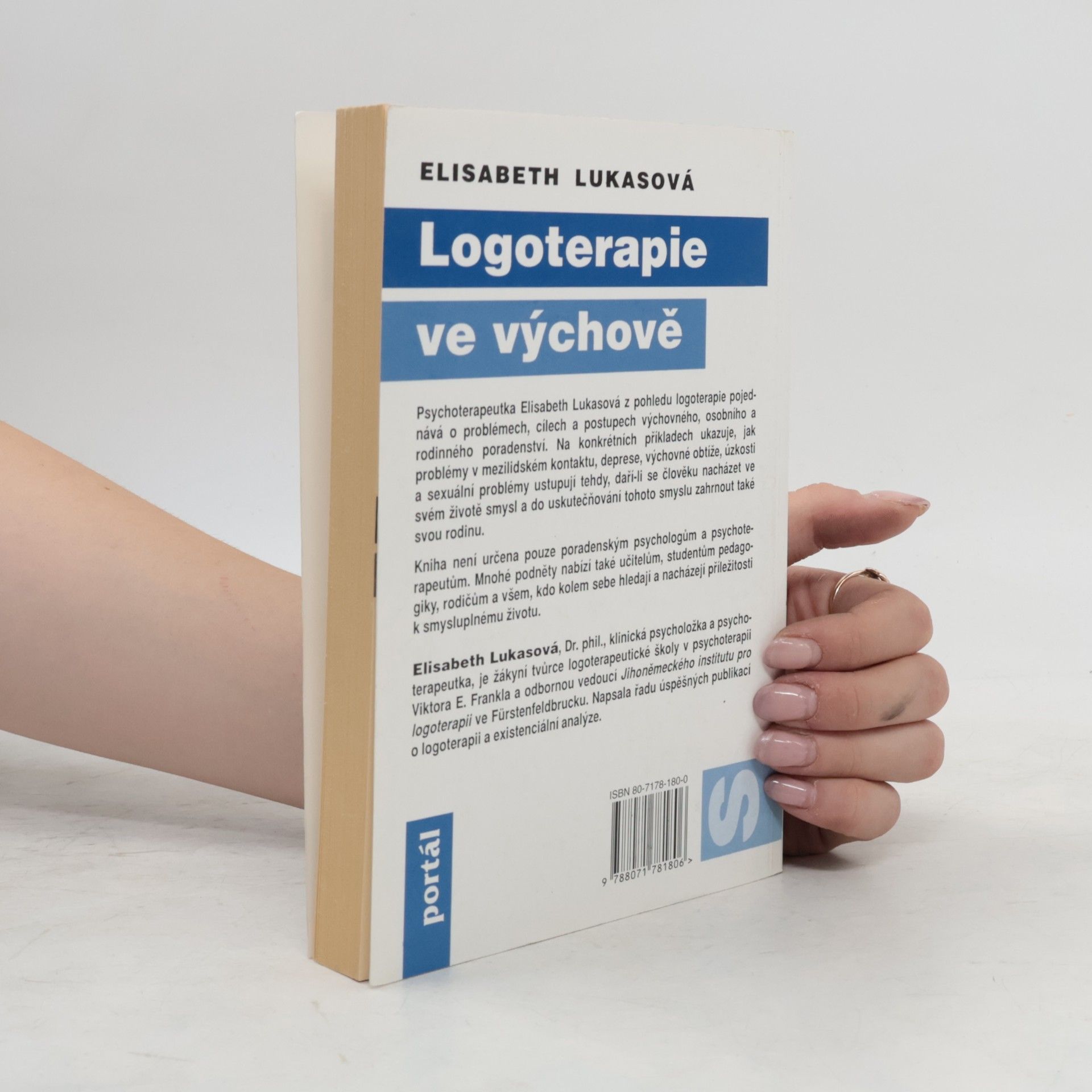 Elisabeth Lukas Logoterapie ve výchově